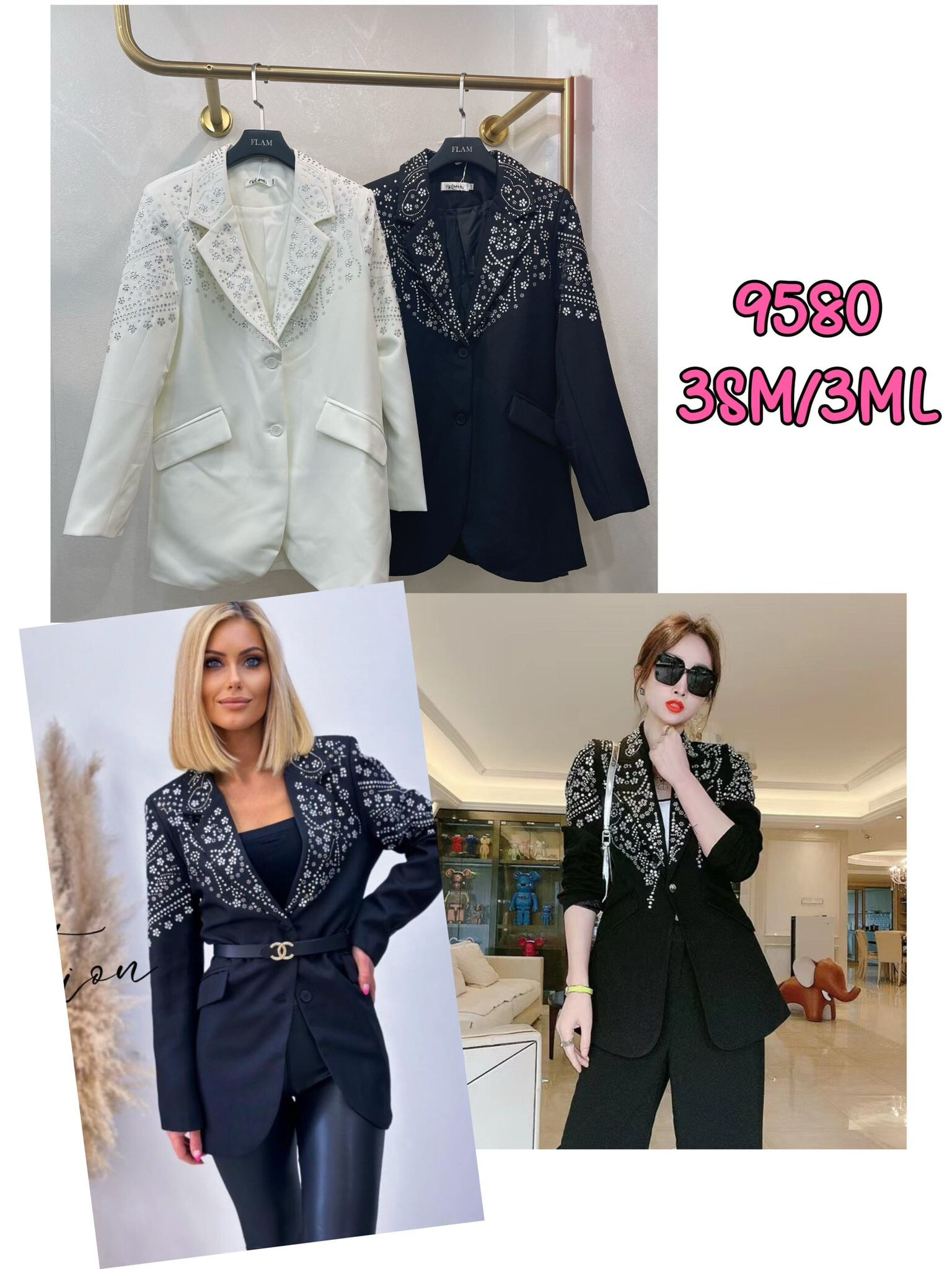 Grossiste Flam Mode - Veste/ Blazer avec strass