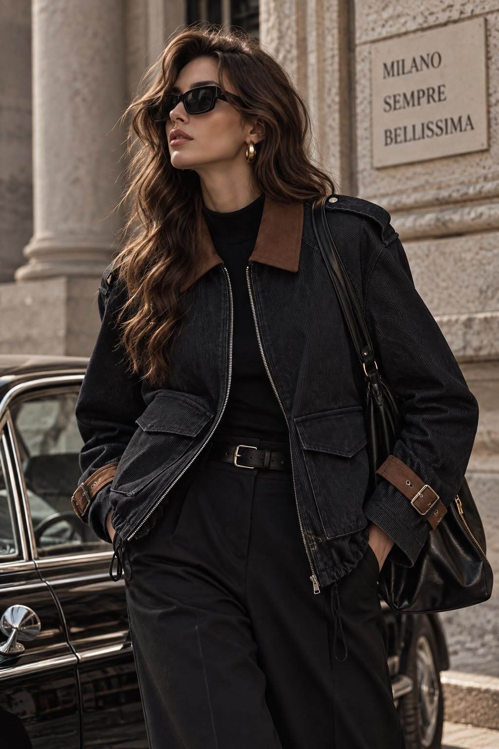 Großhändler Flam Mode - Reißverschlussjacke mit kontrastierendem Kragen