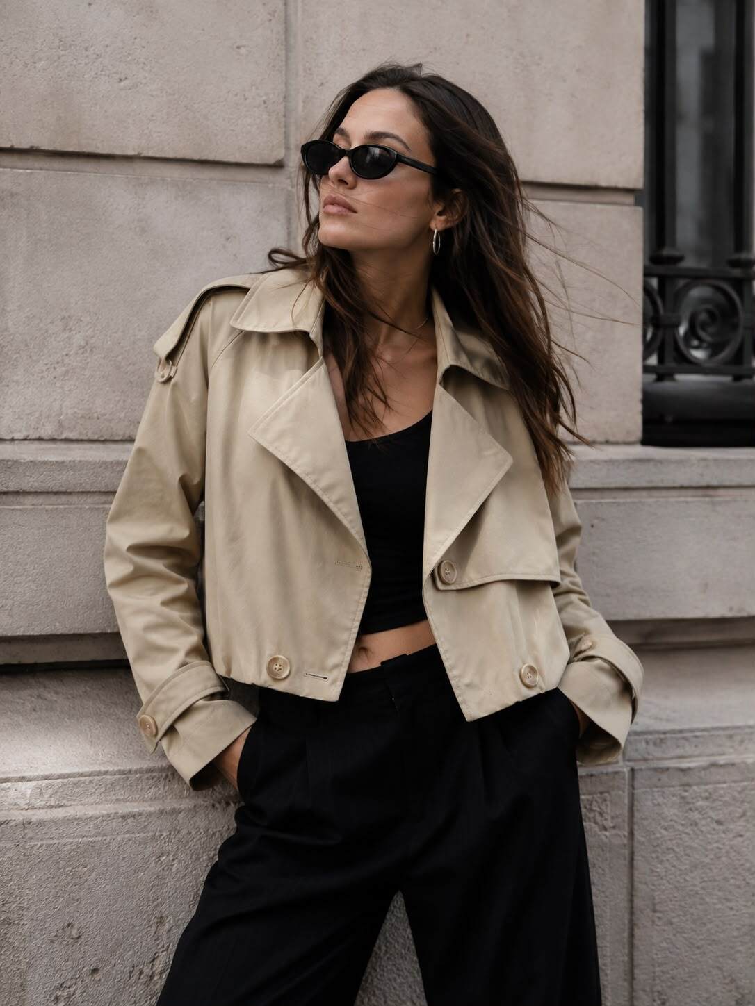 Grossiste Flam Mode - Trench court oversize