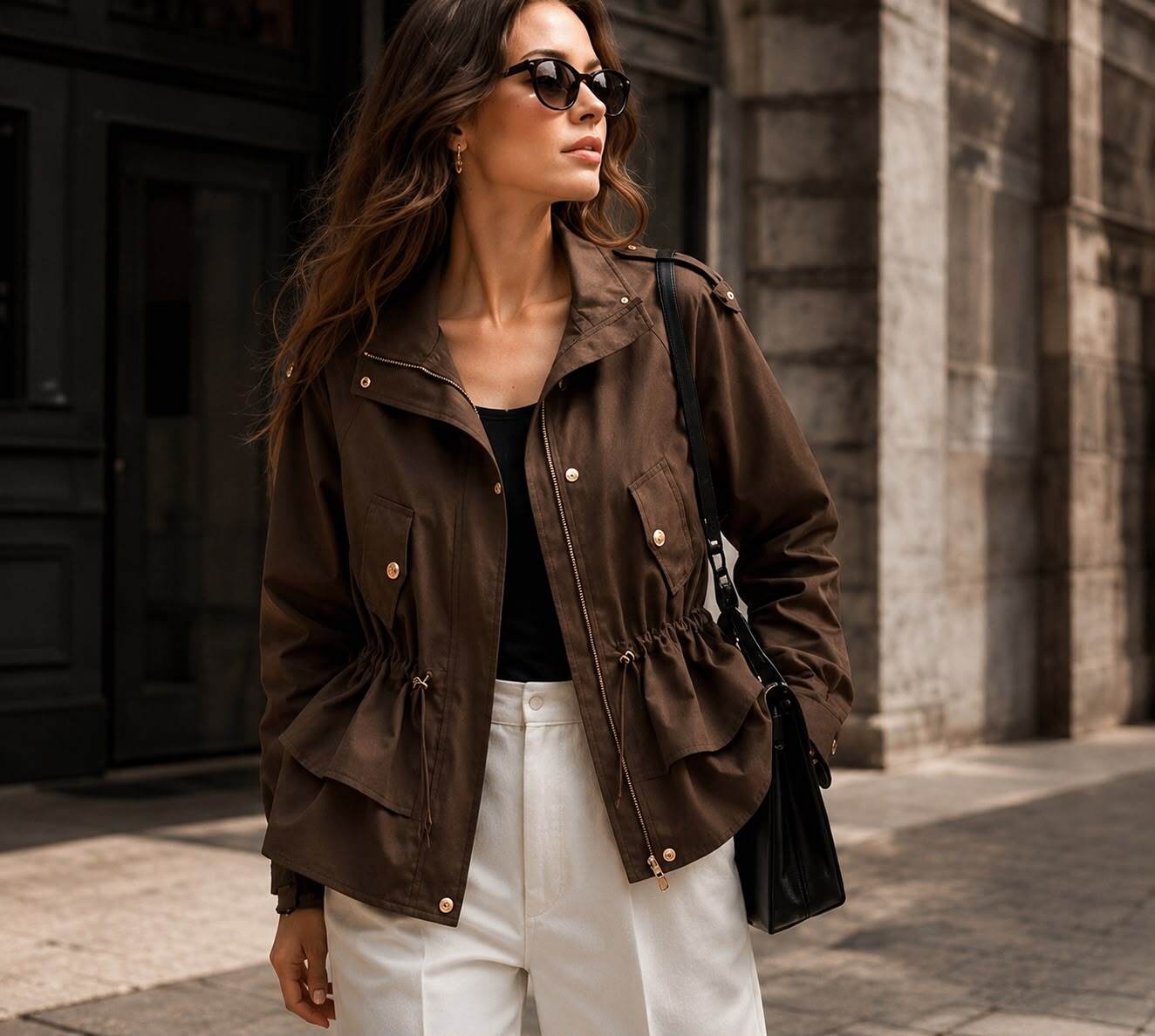 Wholesaler Flam Mode - Lightweight jacket with adjustable waist