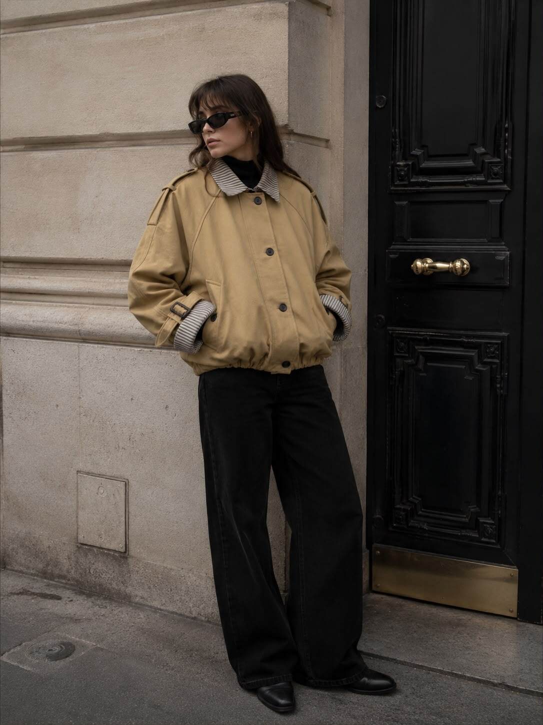Wholesaler Flam Mode - Casual jacket with striped details
