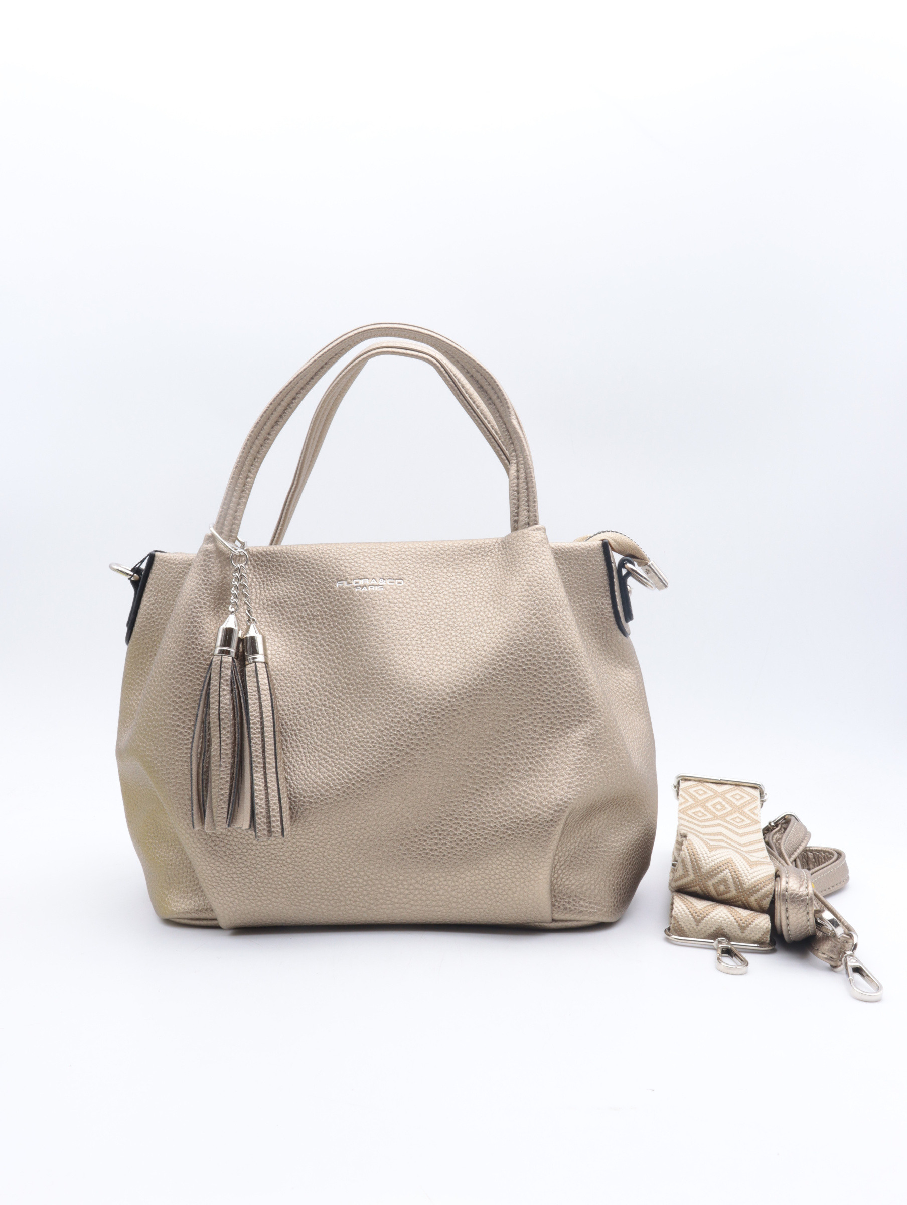 Wholesaler Flora & Co - Handbag + 2 strap ( wide shoulder strap + thin shoulder bag )