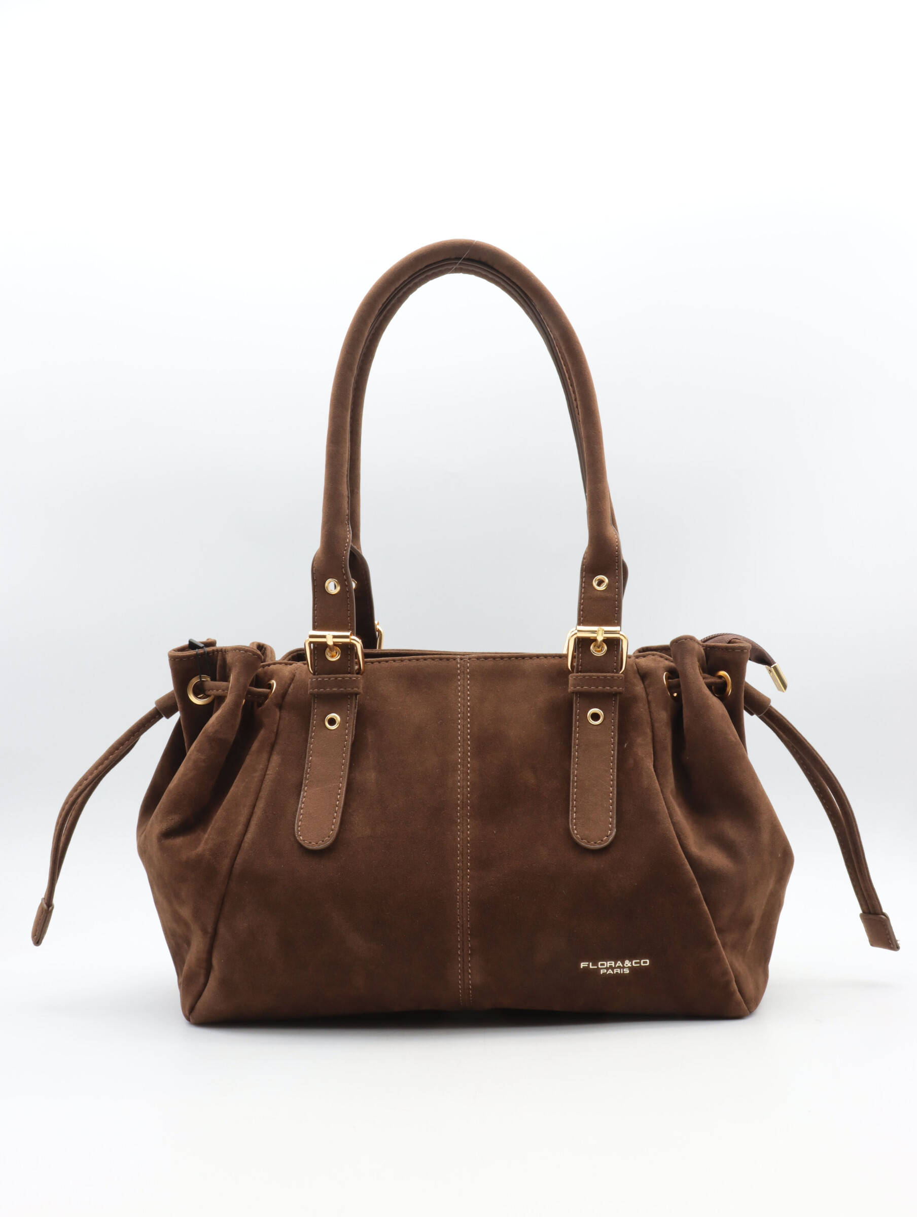 sac à main 
poignet réglable en hauteur
2 compartiments
fermeture par le haut zippée
poche arrière zippée
poche intérieur zippée
doublure imprimé fleur
L32*H23*P13 cm