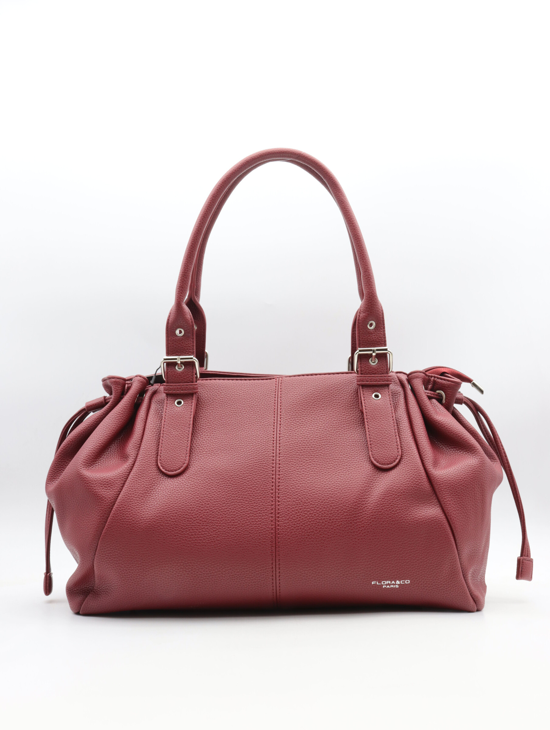 handbag with adjustable-length handle
top zip closure
2 compartments
back zip pocket
interior zip pocket
L41*H28*P14 cm