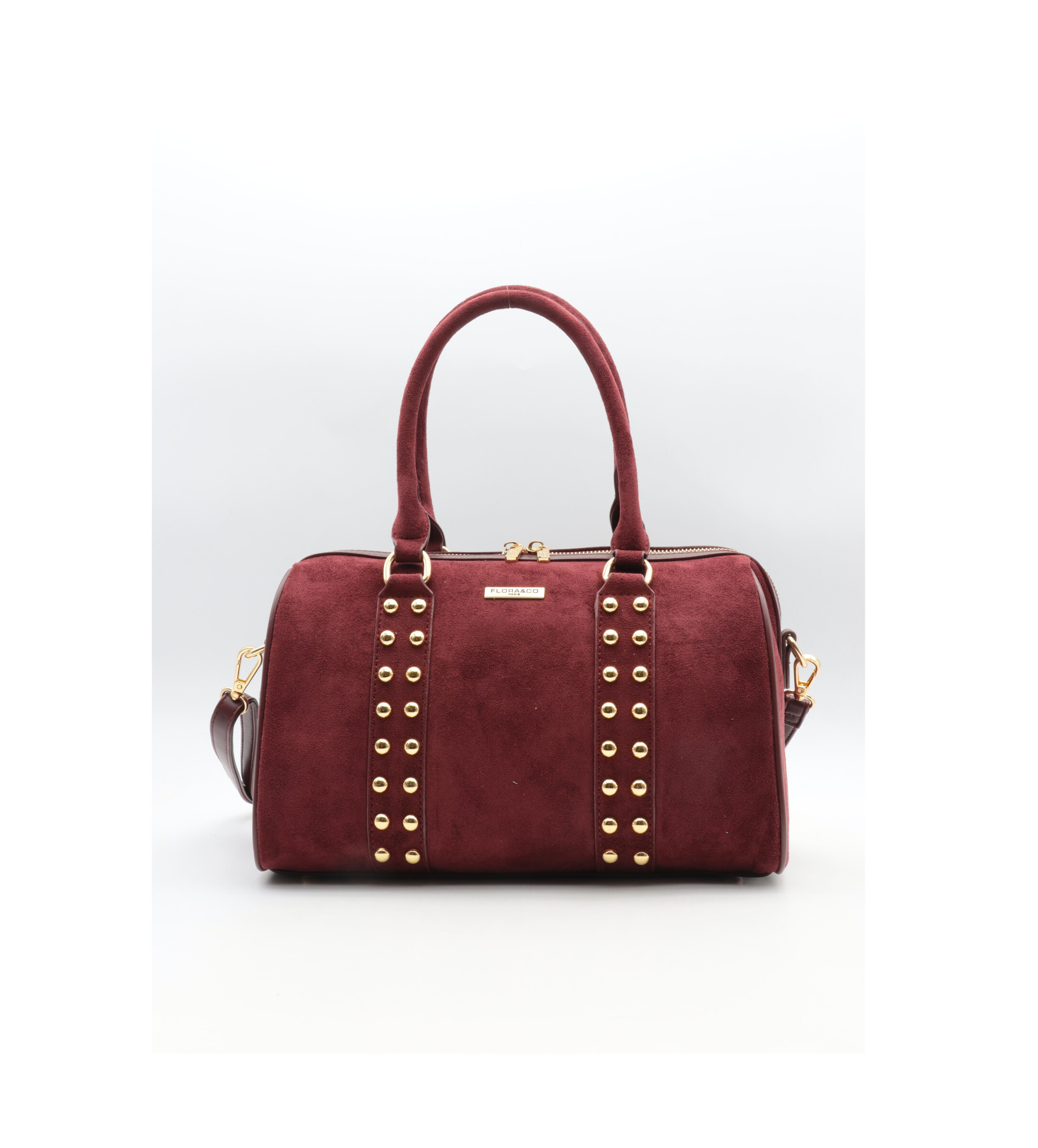 Sac à main bowling
bandoulière amovible et réglable
fermeture par le haut zippée
poche arrière zippée
poche intérieur zippée
Dimension : L32 x H19 x P16 cm