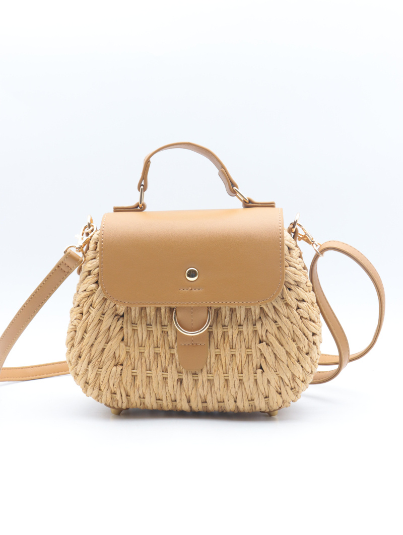 Wholesaler Flora & Co - straw shoulder bag