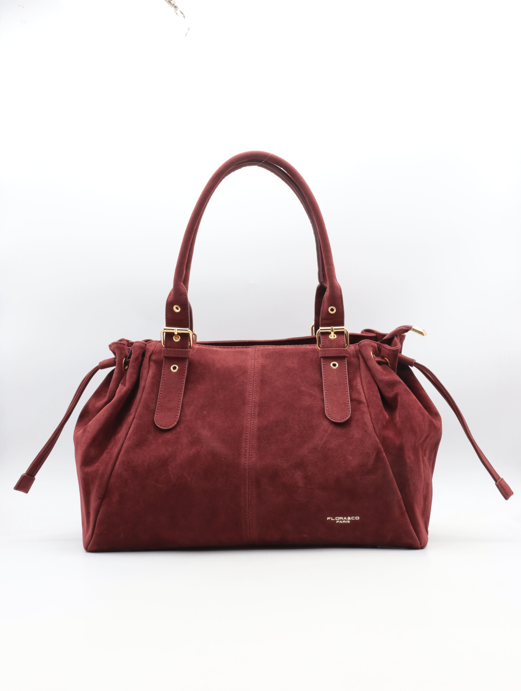 Sac à main suédine
poignet réglable en hauteur
2 compartiments
fermeture par le haut zippée
poche arrière zippée
poche intérieur zippée
doublure imprimé fleur
L40*H28*P15 cm