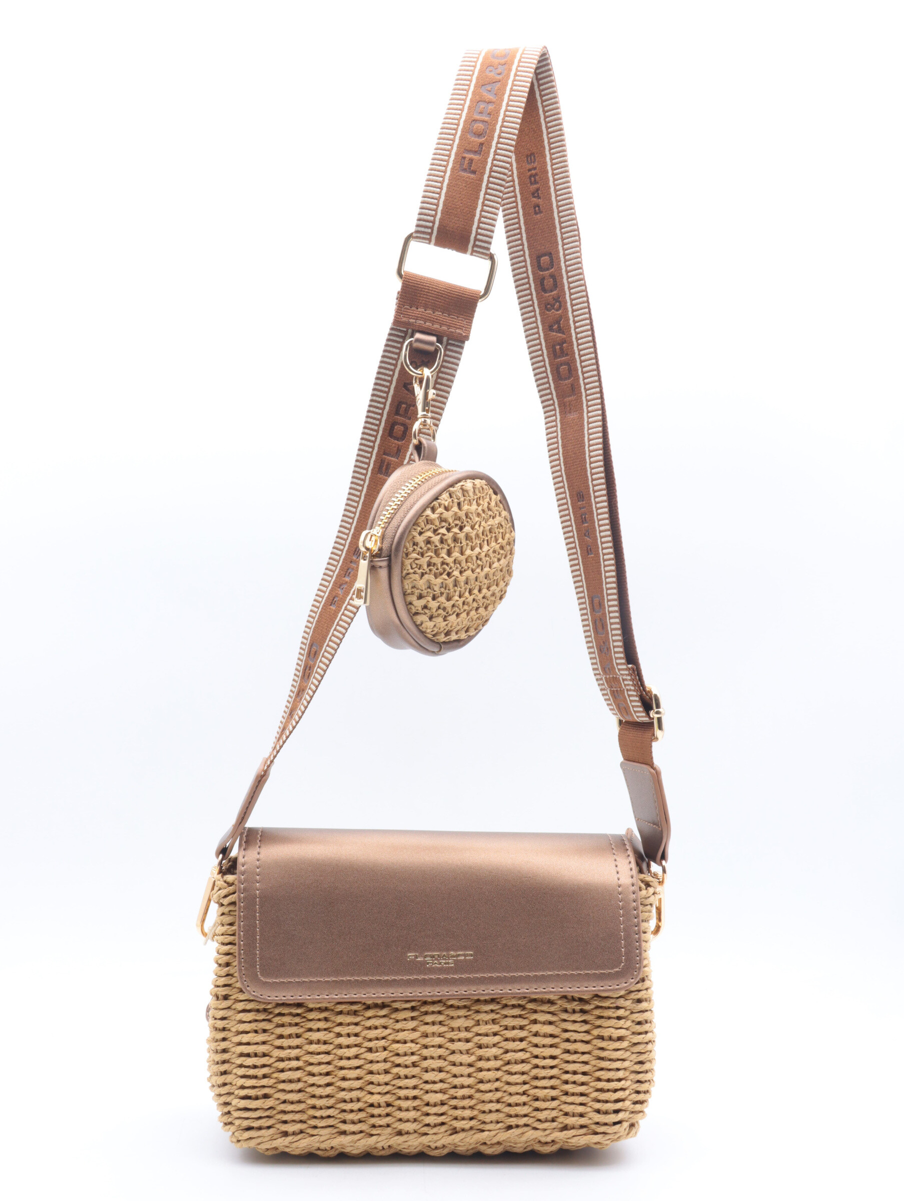 Wholesaler Flora & Co - Straw strap bag