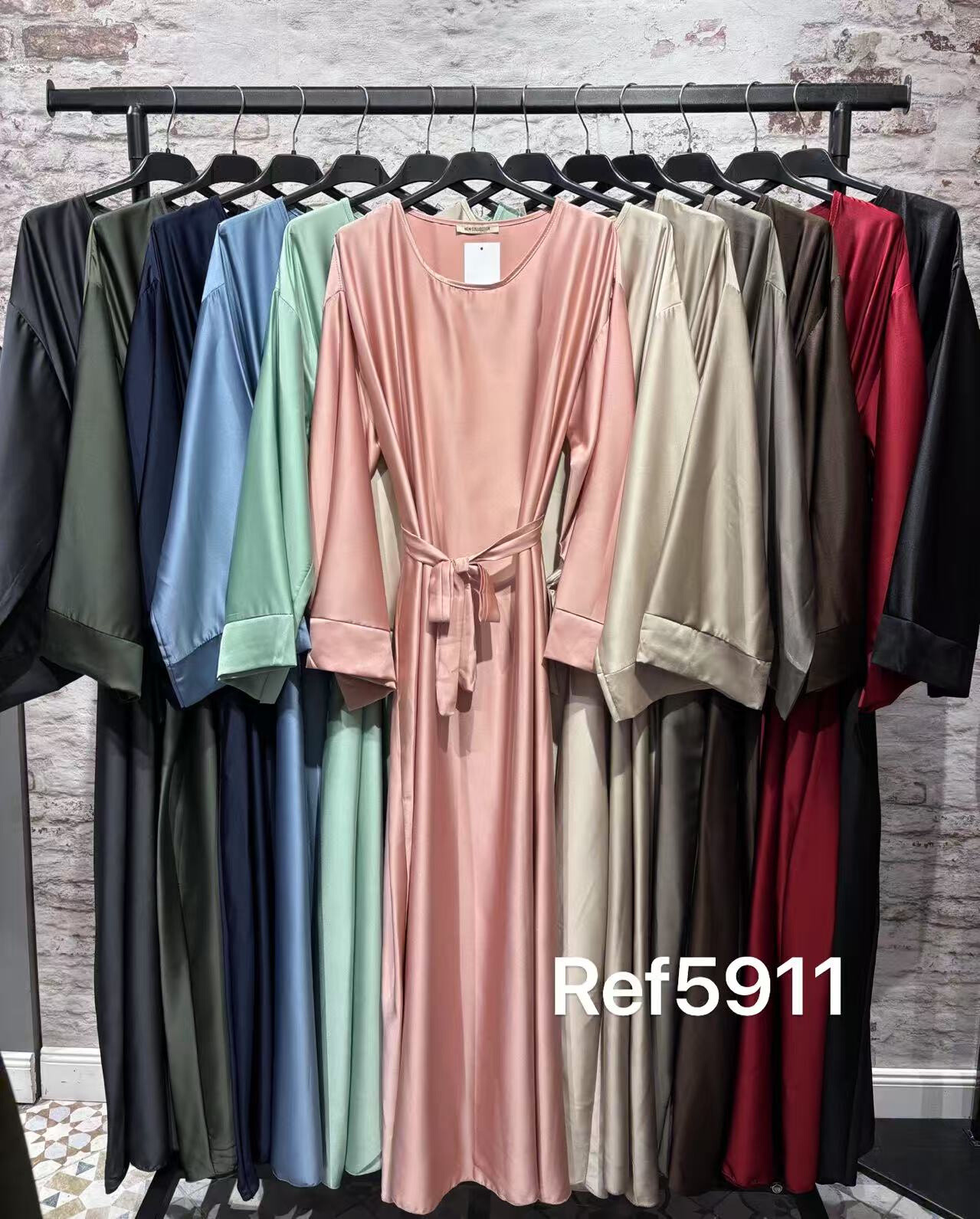Grossista FOLIE LOOK - Abito abaya in satin