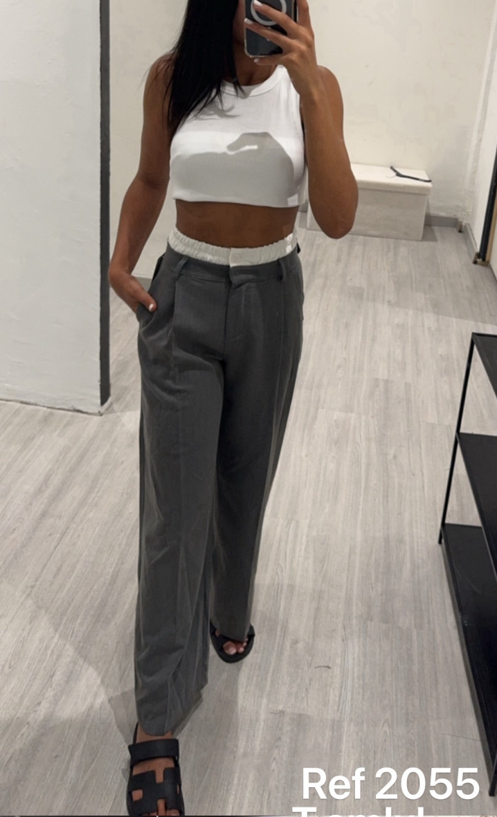 Wholesaler FOLIE LOOK - Tailored pants with white top