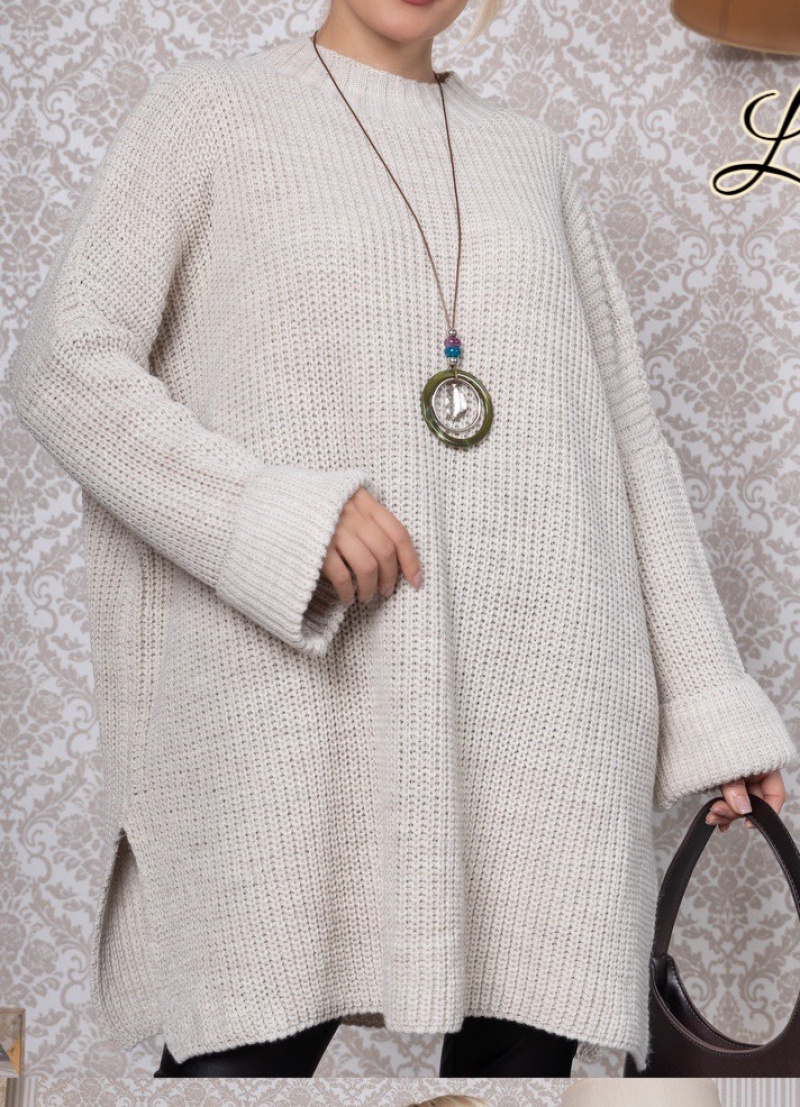 Wholesaler FOLIE LOOK - Wool dress (tunic)