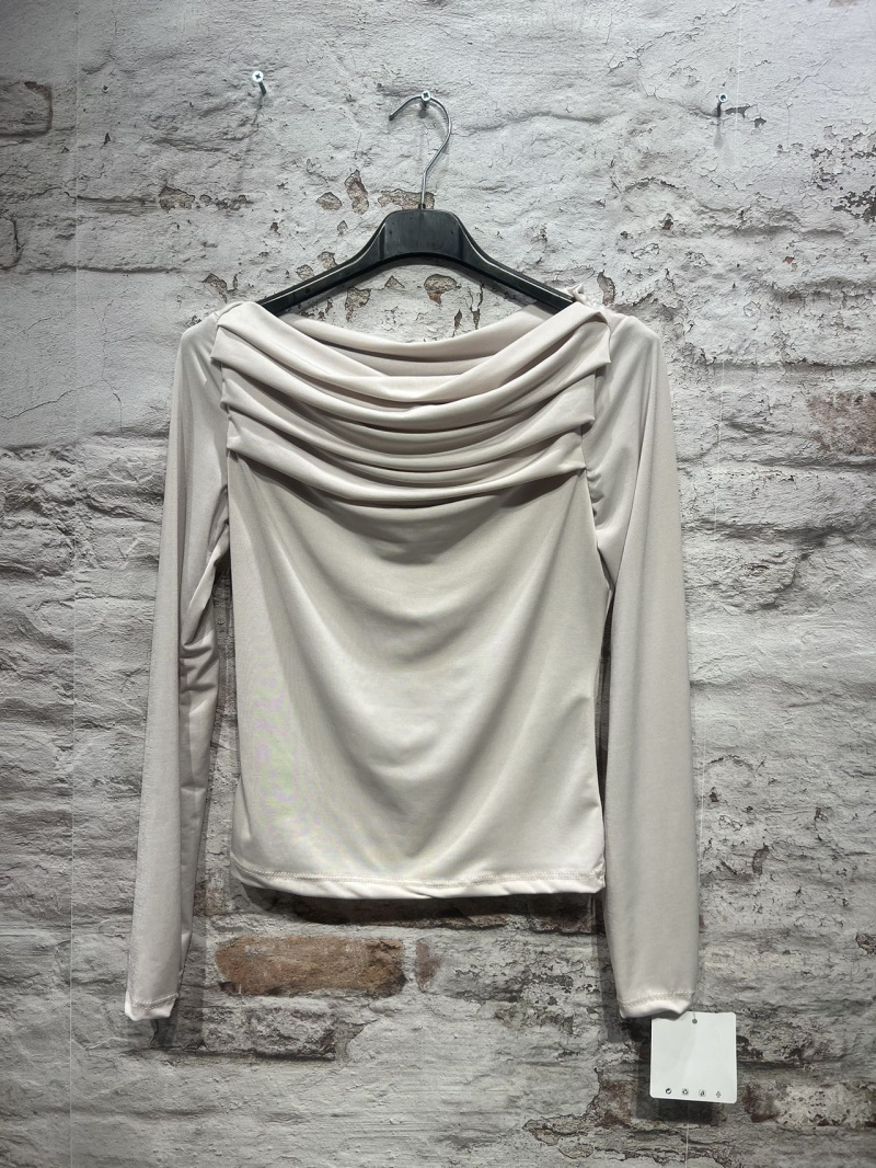 Wholesaler FOLIE LOOK - Plain cowl neck tops