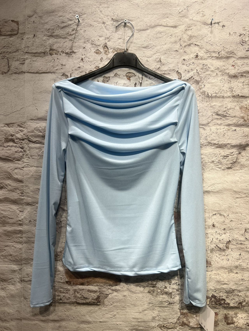 Wholesaler FOLIE LOOK - Plain cowl neck tops