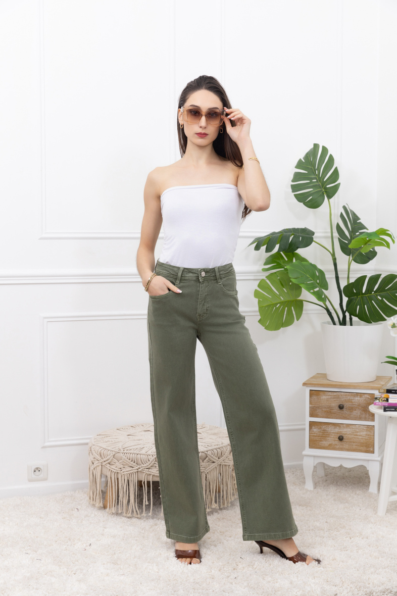 Wholesaler FOLYROSE - Wide leg jeans