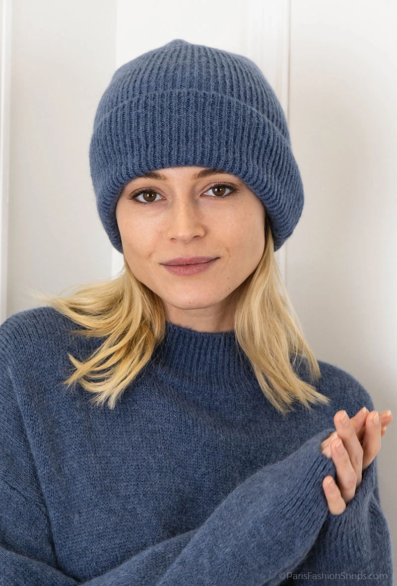 Wholesaler For Her Paris Grande Taille - Plain ribbed beanie
