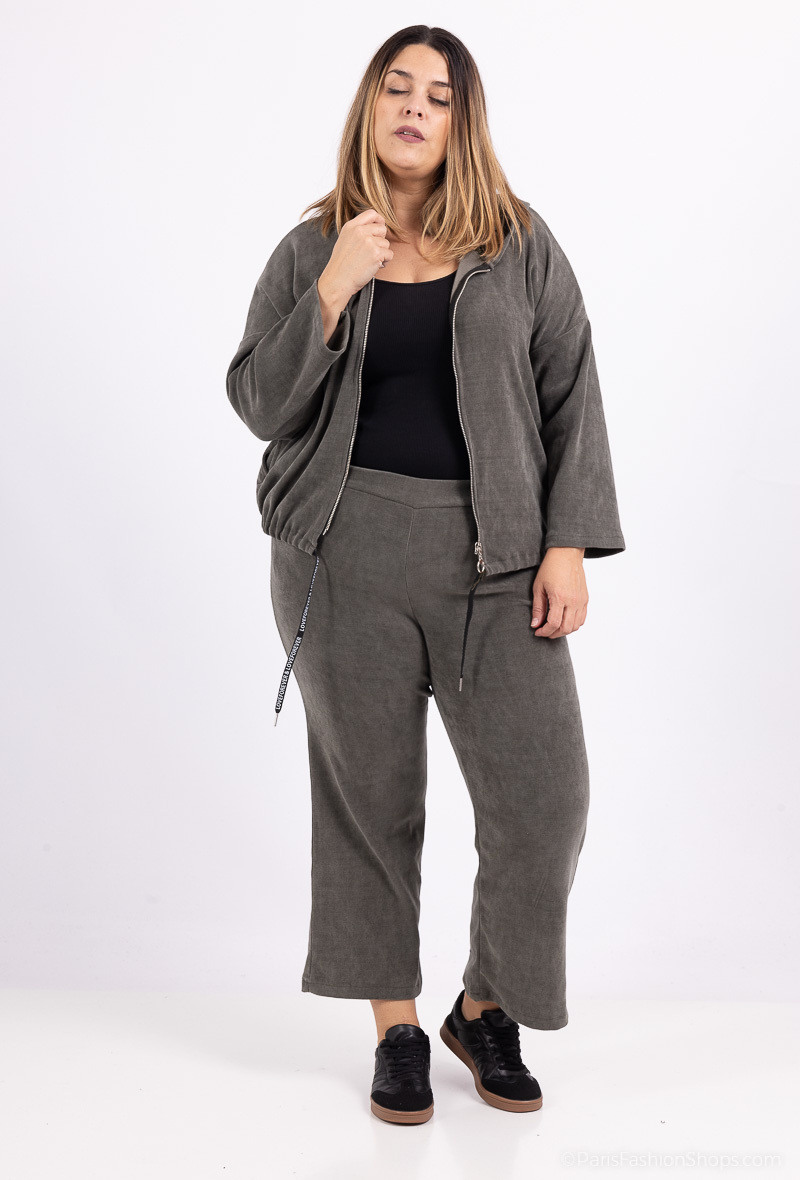 Wholesaler For Her Paris Grande Taille - Velvet vest and pants set