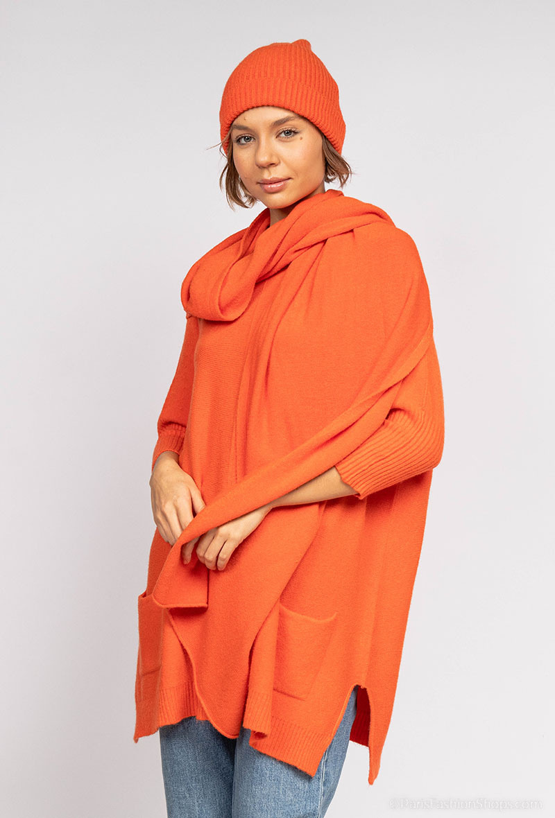 Wholesaler For Her Paris Grande Taille - Sweater/Sash/Hat Set