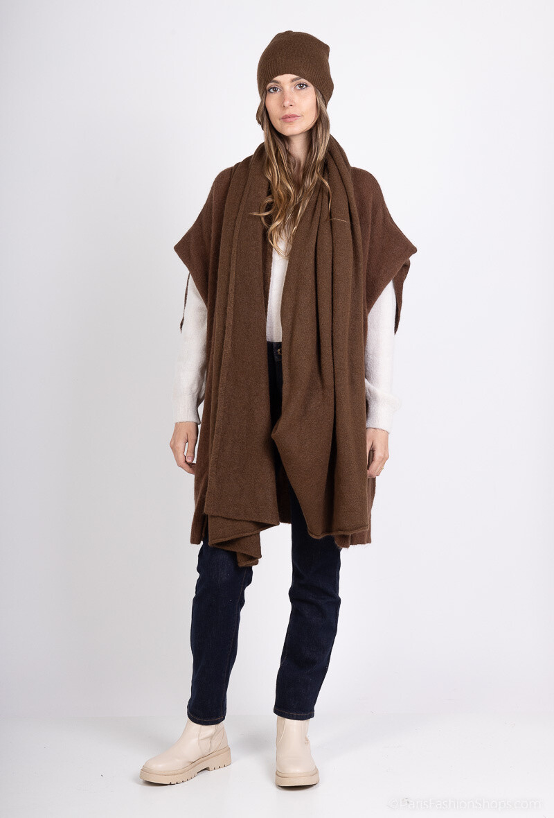 Grossista For Her Paris Grande Taille - Gilet senza maniche in baby alpaca