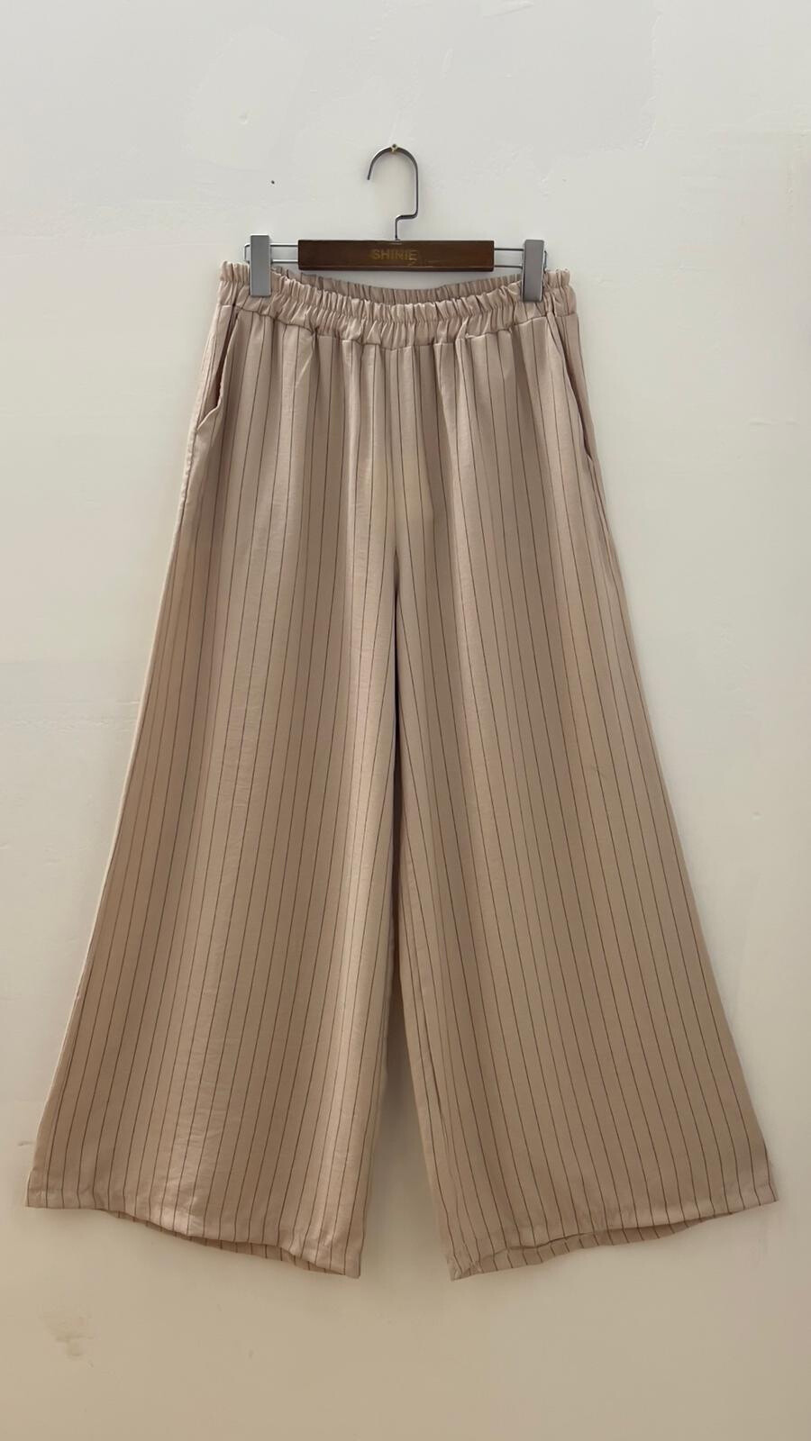 Wholesaler For Her Paris Grande Taille - Large viscose striped pants