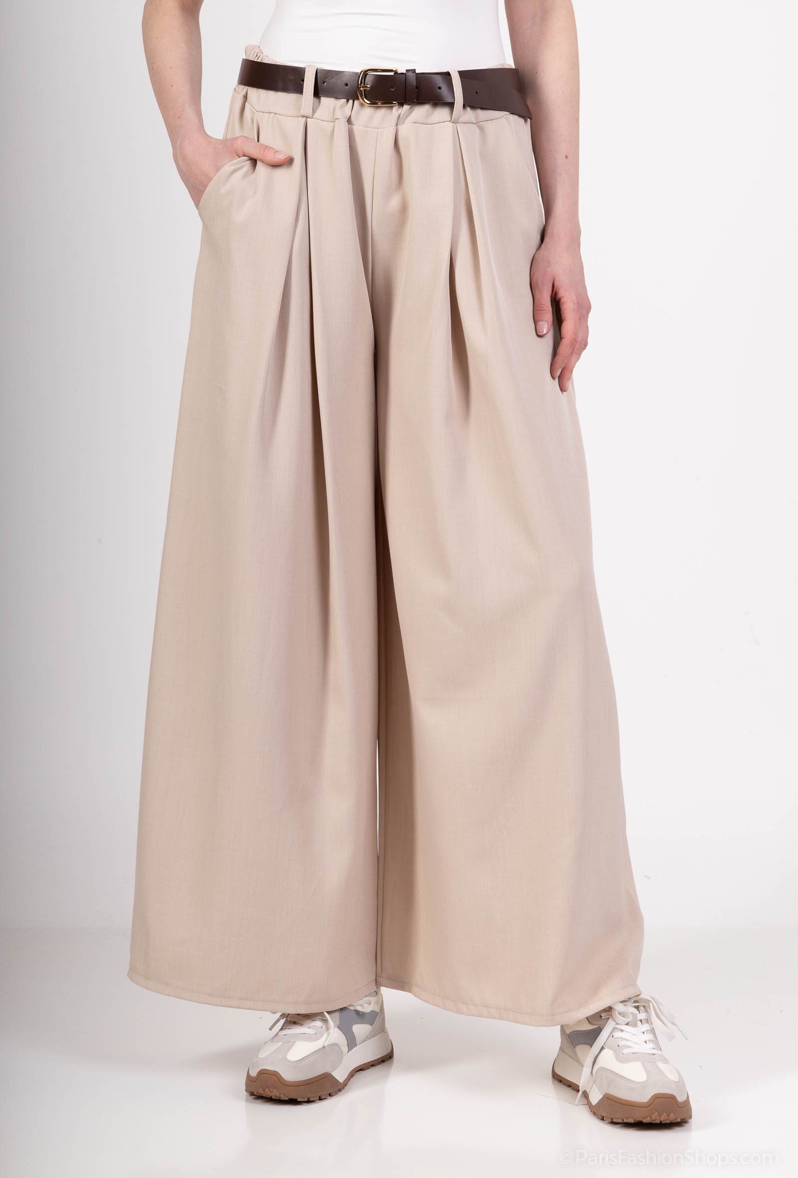 Wholesaler For Her Paris Grande Taille - Great pinched and belted pants