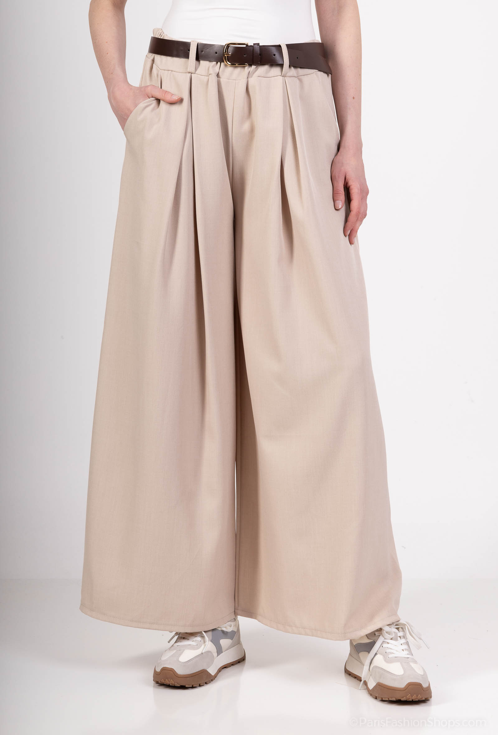 Wholesaler For Her Paris Grande Taille - Great pinched and belted pants