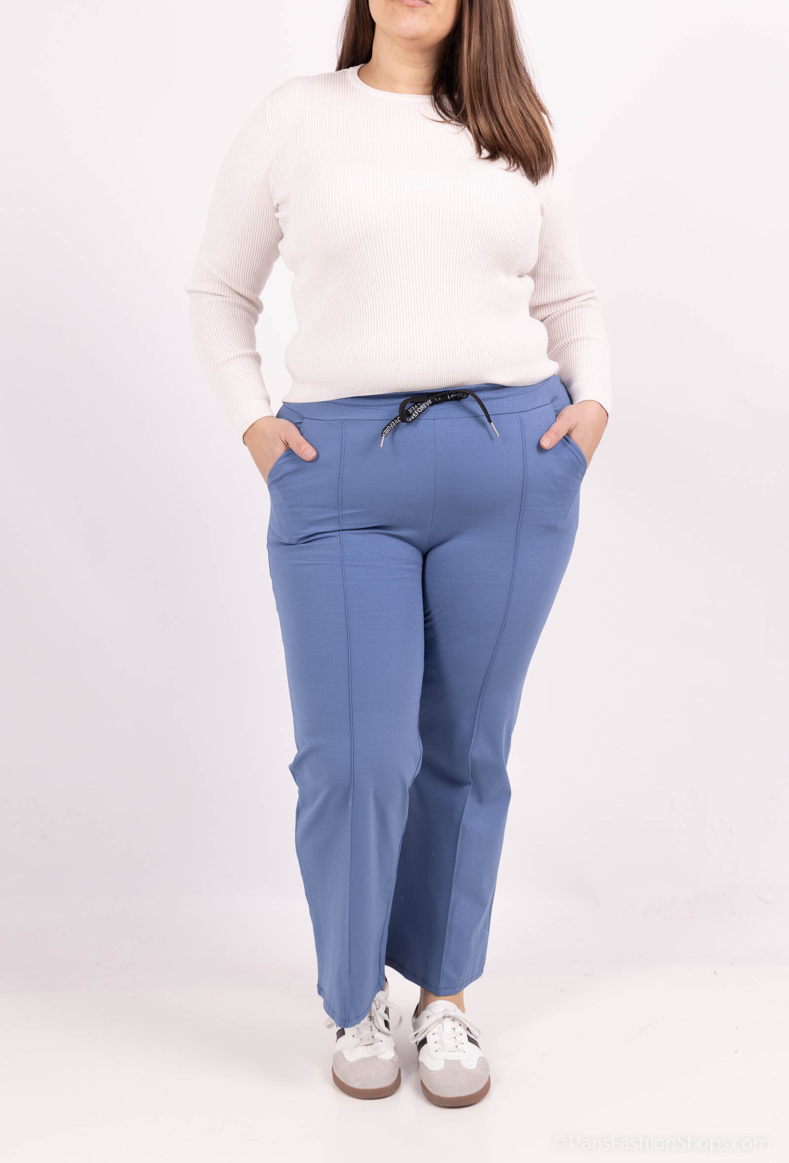 Wholesaler For Her Paris Grande Taille - Large cotton pants elasticated