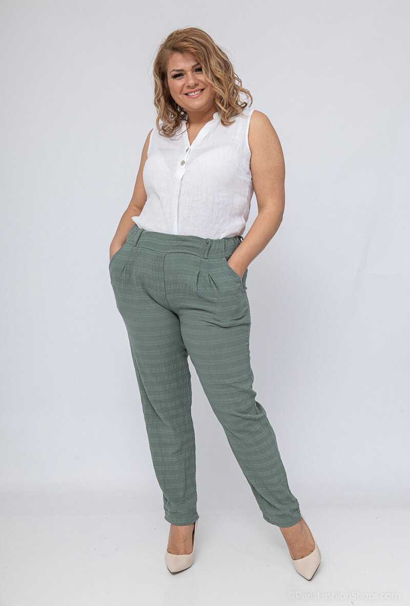 Wholesaler For Her Paris Grande Taille - 100% cotton basic pants