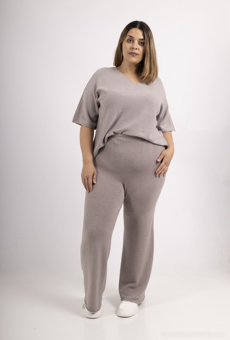 Großhändler For Her Paris Grande Taille - Übergroßer schlichter Pullover