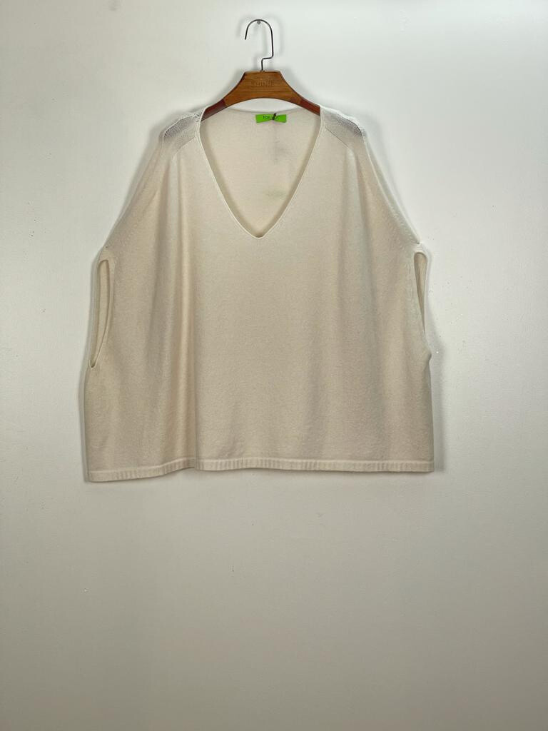 Grossista For Her Paris Grande Taille - Poncho oversize con scollo a V