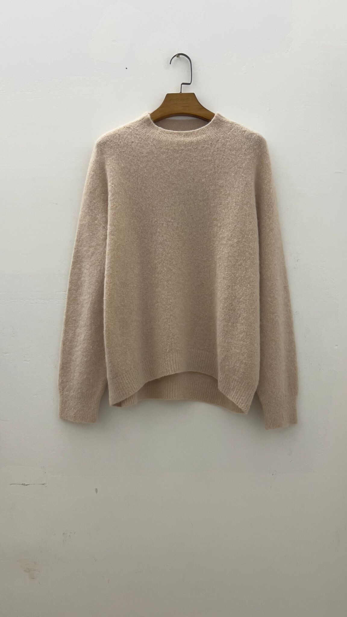 Mayorista For Her Paris Grande Taille - Jersey liso oversize de alpaca y lana virgen