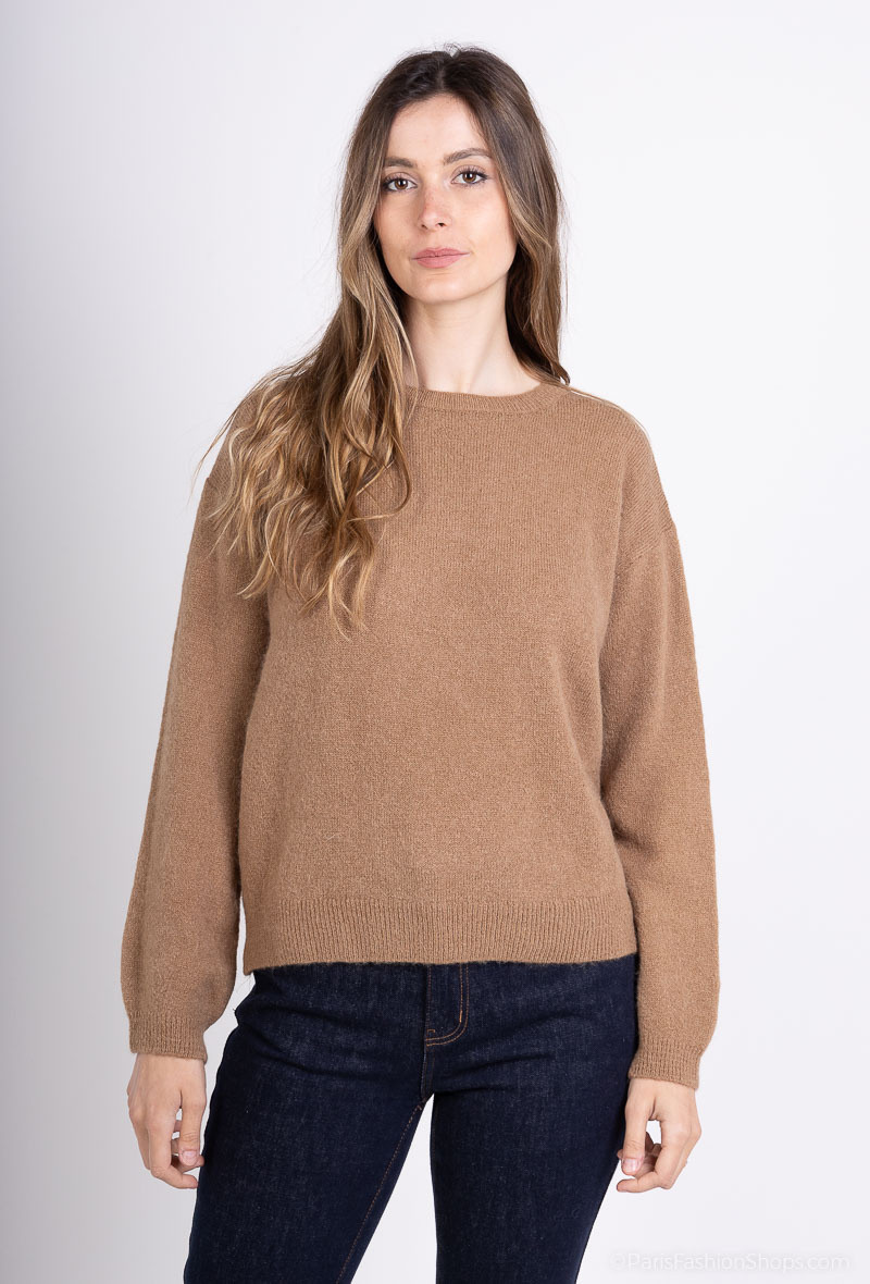 Wholesaler For Her Paris Grande Taille - Baby alpaca round neck sweater