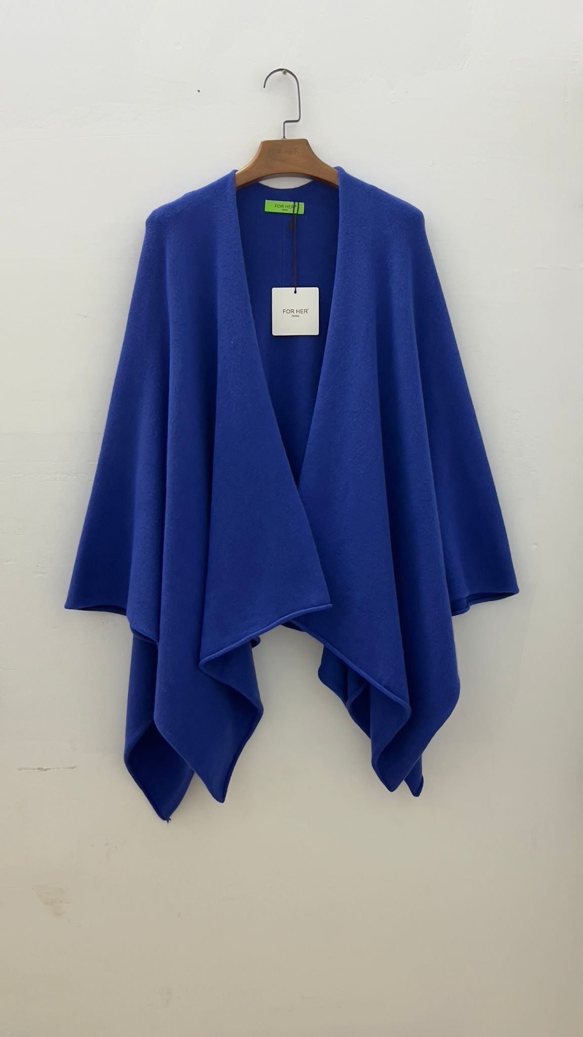 Wholesaler For Her Paris Grande Taille - Plain cashmere-touch knitted cape