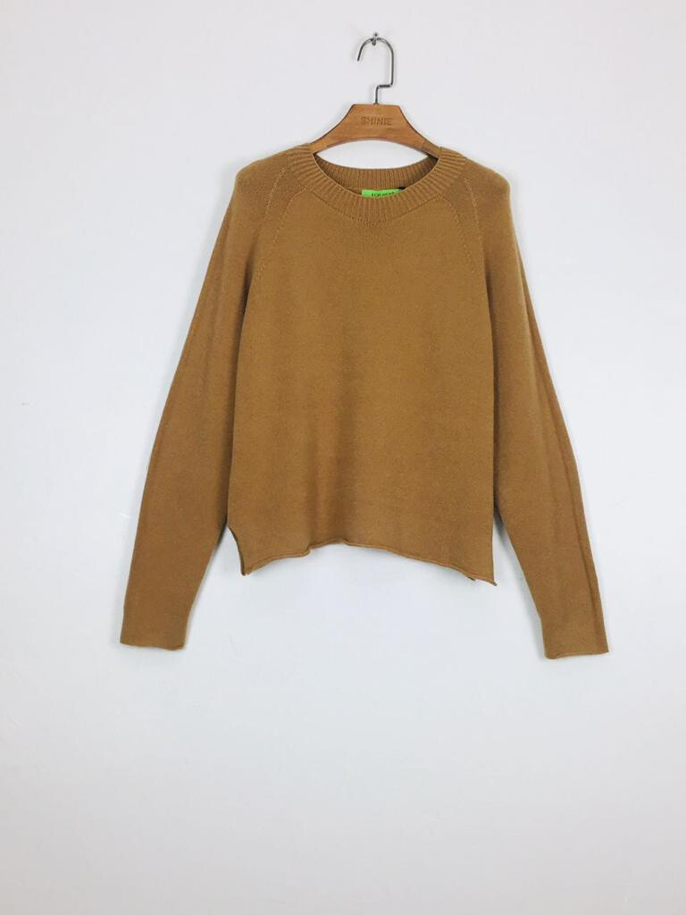 Großhändler For Her Paris Grande Taille - Langärmliger, schlichter Pullover