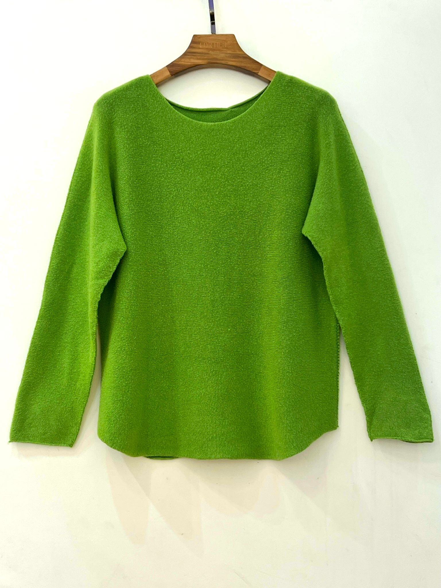 Wholesaler For Her Paris Grande Taille - Seamless oversized solid color sweater with round neck and long sleeves