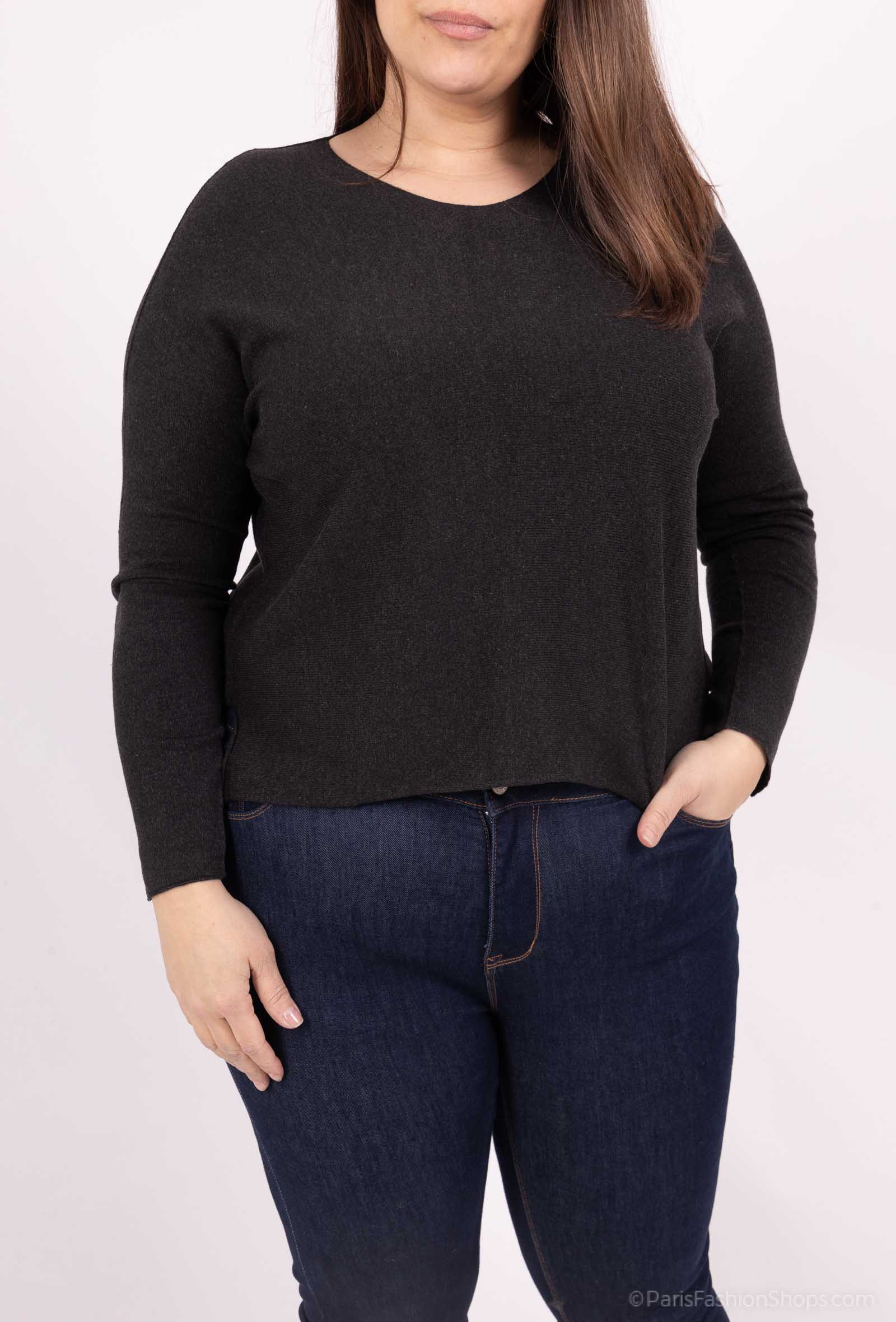 Wholesaler For Her Paris Grande Taille - Uversize sweater united long sleeves