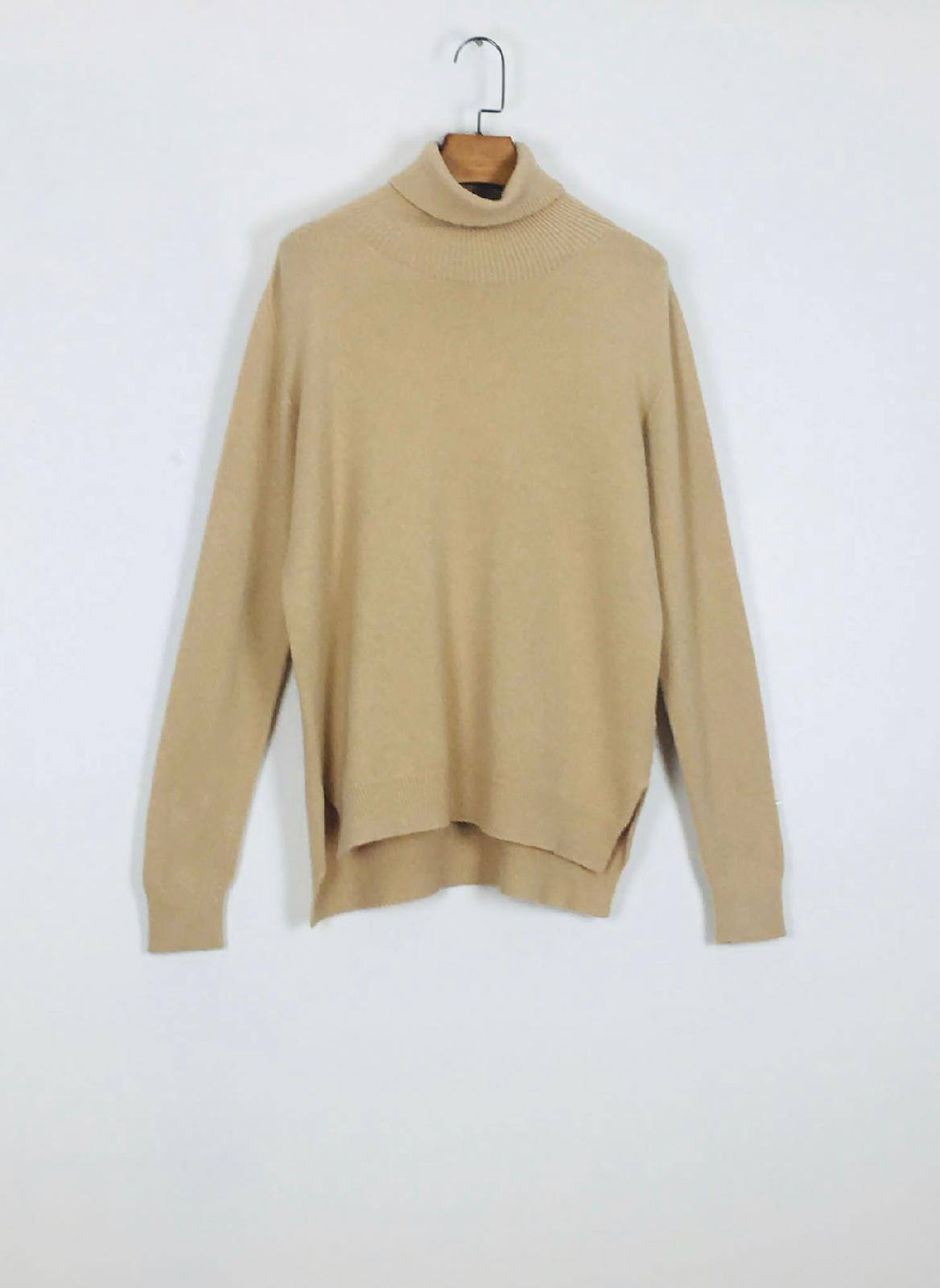 Wholesaler For Her Paris Grande Taille - Solid turtleneck sweater with long sleeves and a cashmere-like feel