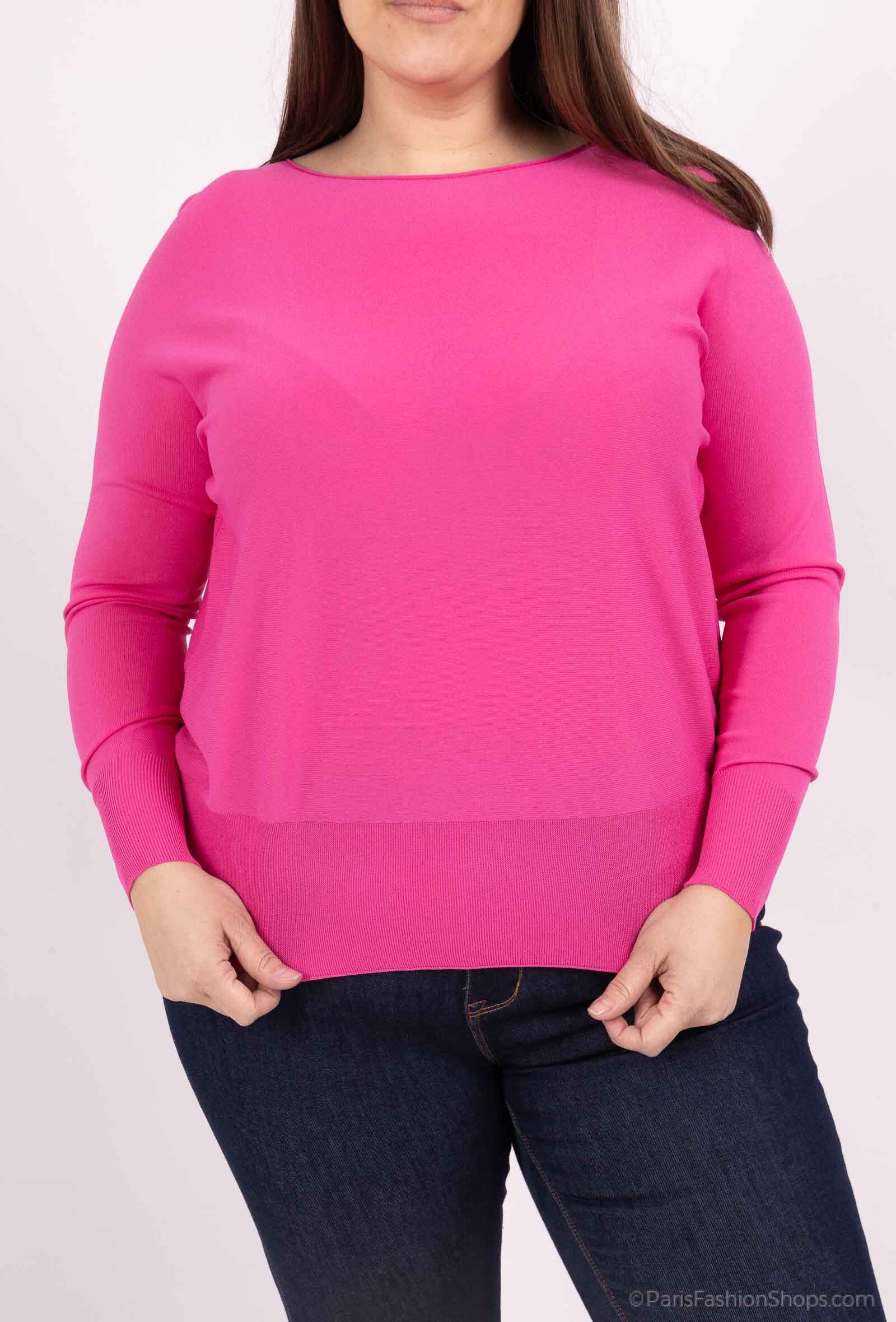 Wholesaler For Her Paris Grande Taille - Light sweater without seam long round sleeves