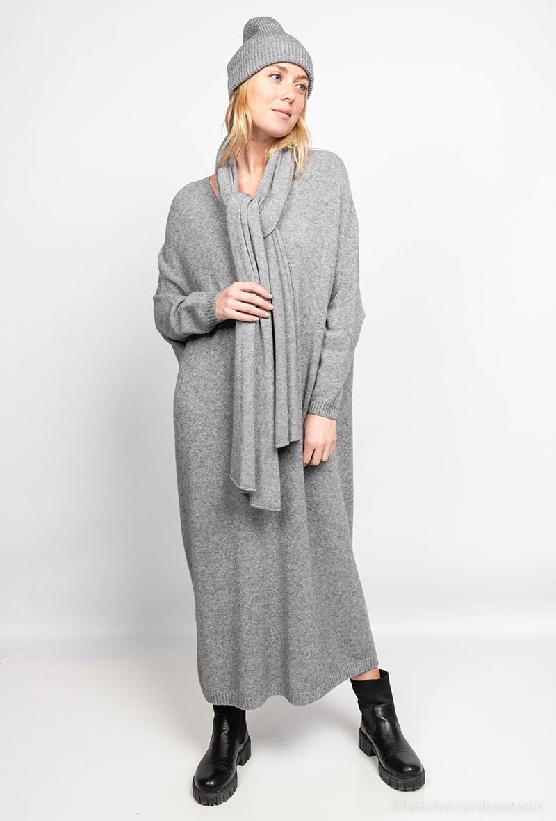 Wholesaler For Her Paris Grande Taille - Knit dress /Scarf/Hat Set