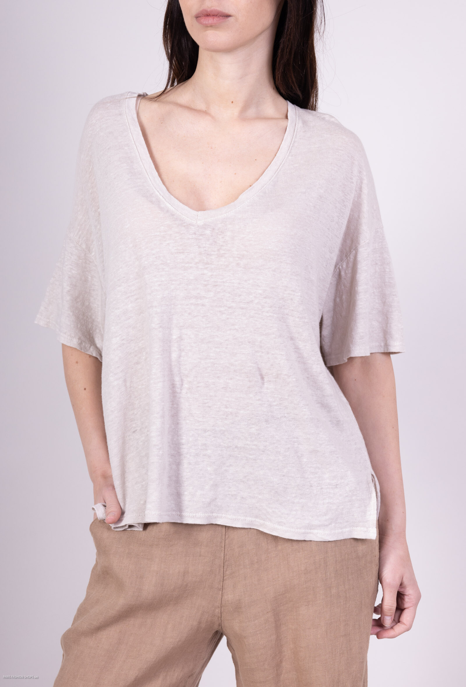 Wholesaler For Her Paris Grande Taille - Uversize top unwanted vol V 100% Linen Short sleeves