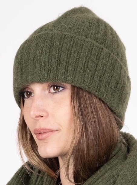 Wholesaler For Her Paris - Ribbed solid beanies in baby alpaca that don't itch