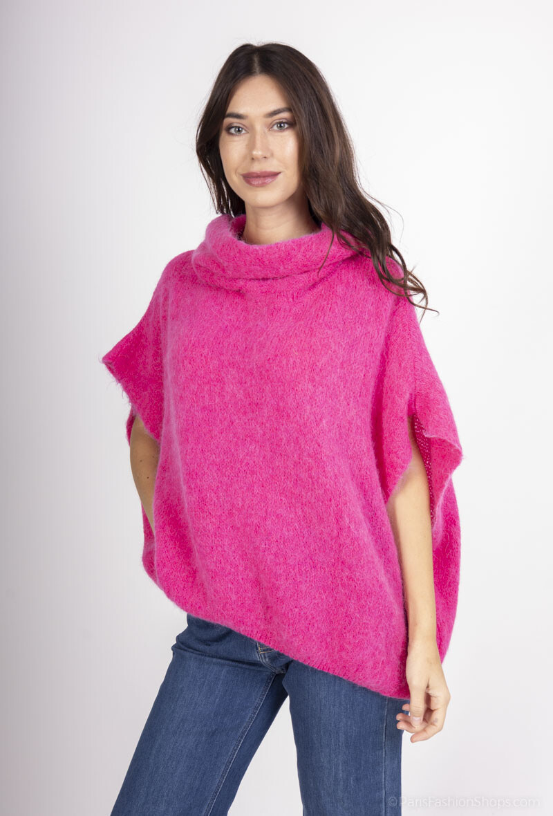 Grossiste For Her Paris - Poncho col roulé en baby alpaga