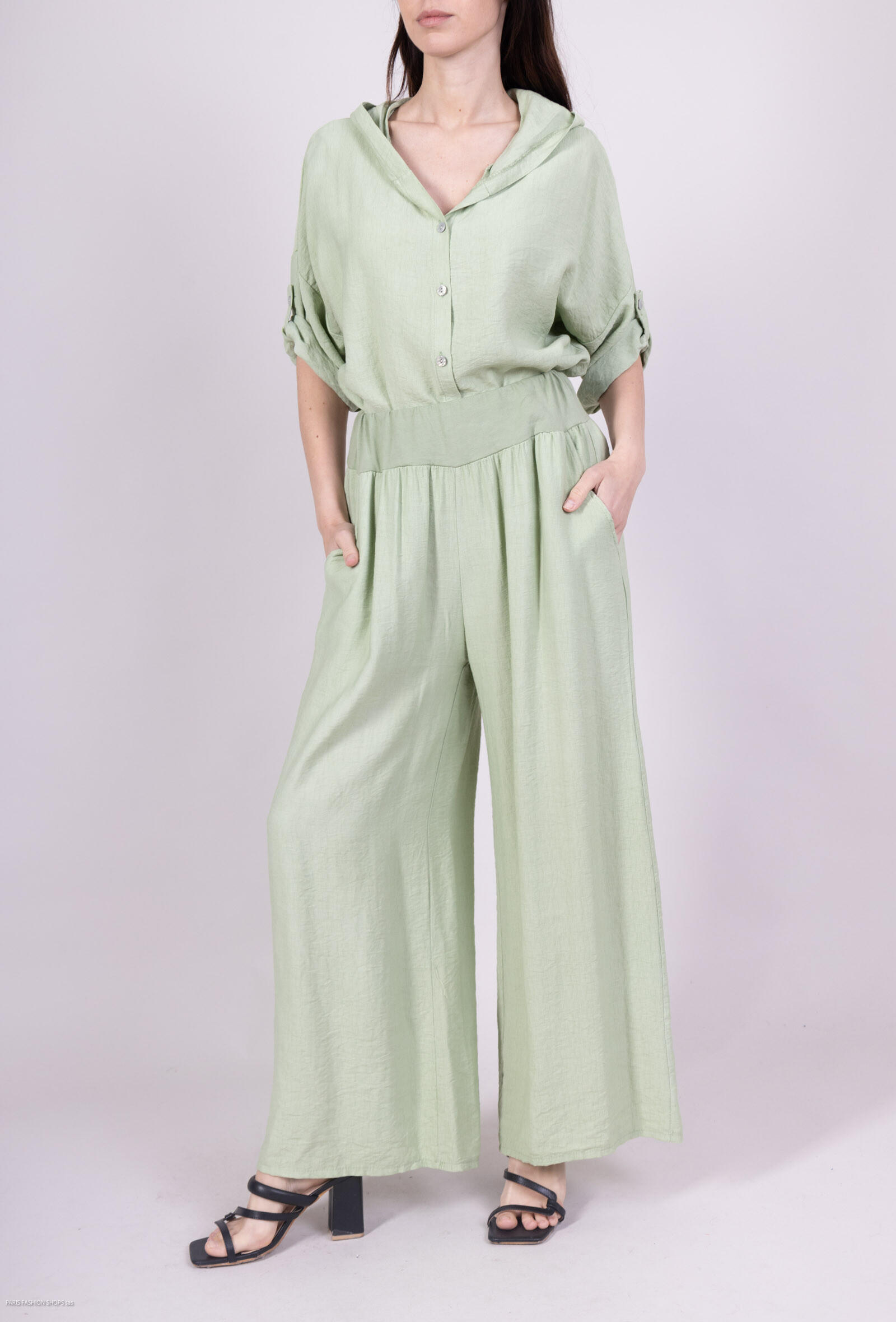 Wholesaler For Her Paris - Top Shirt with short sleeves with hood