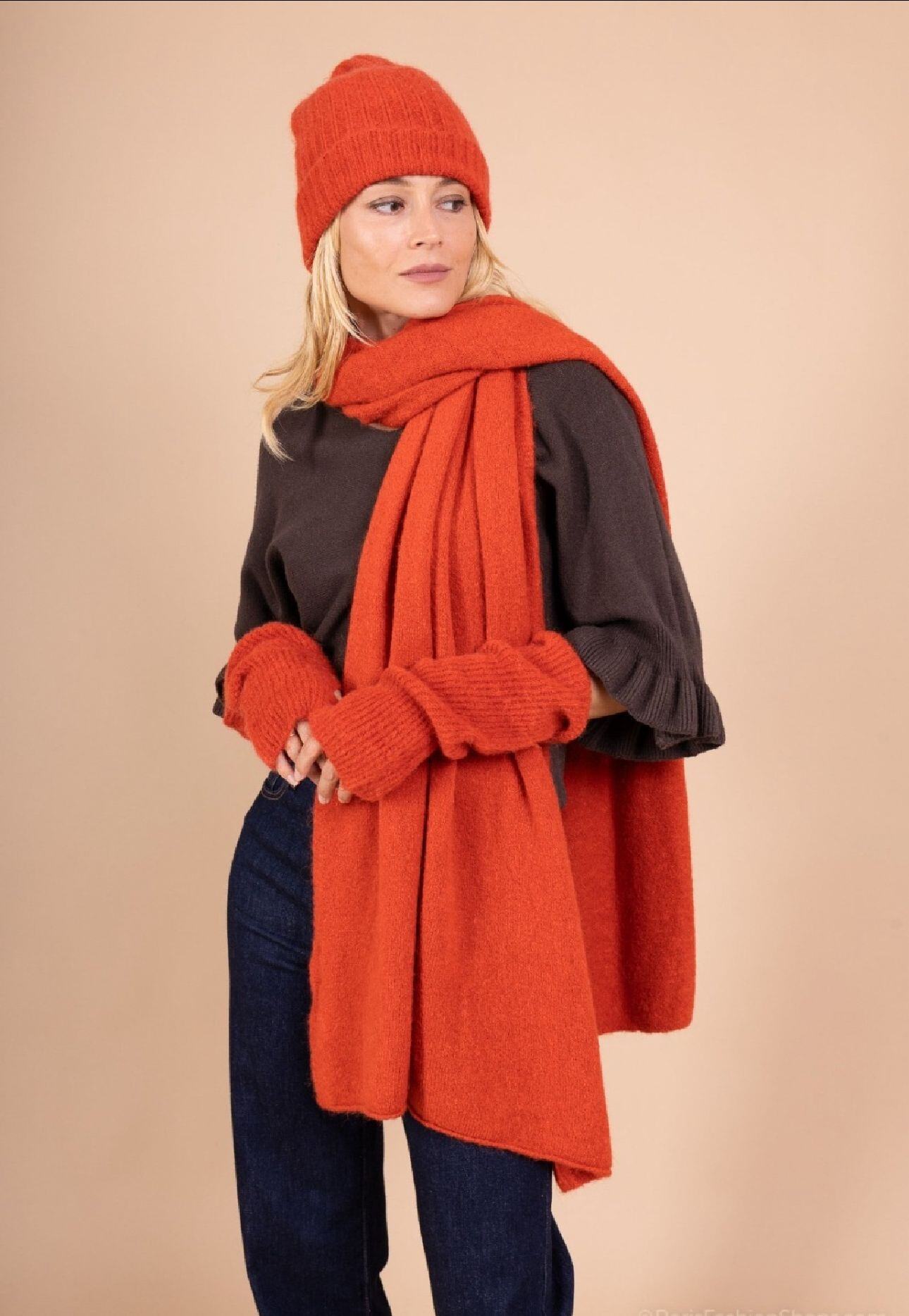 Wholesaler For Her Paris - Long stole scarf in baby alpaca, non-itchy, subtle elegance