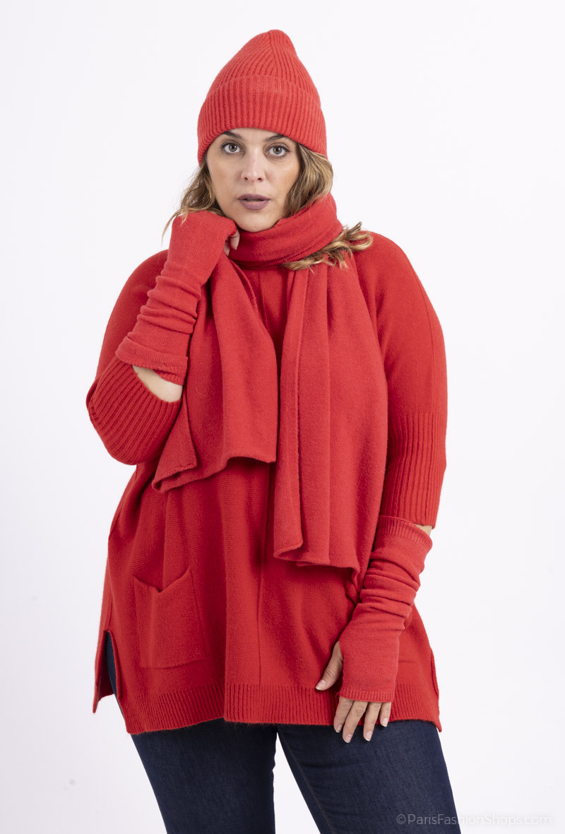 Wholesaler For Her Paris - Sweater/Sash/Hat Set