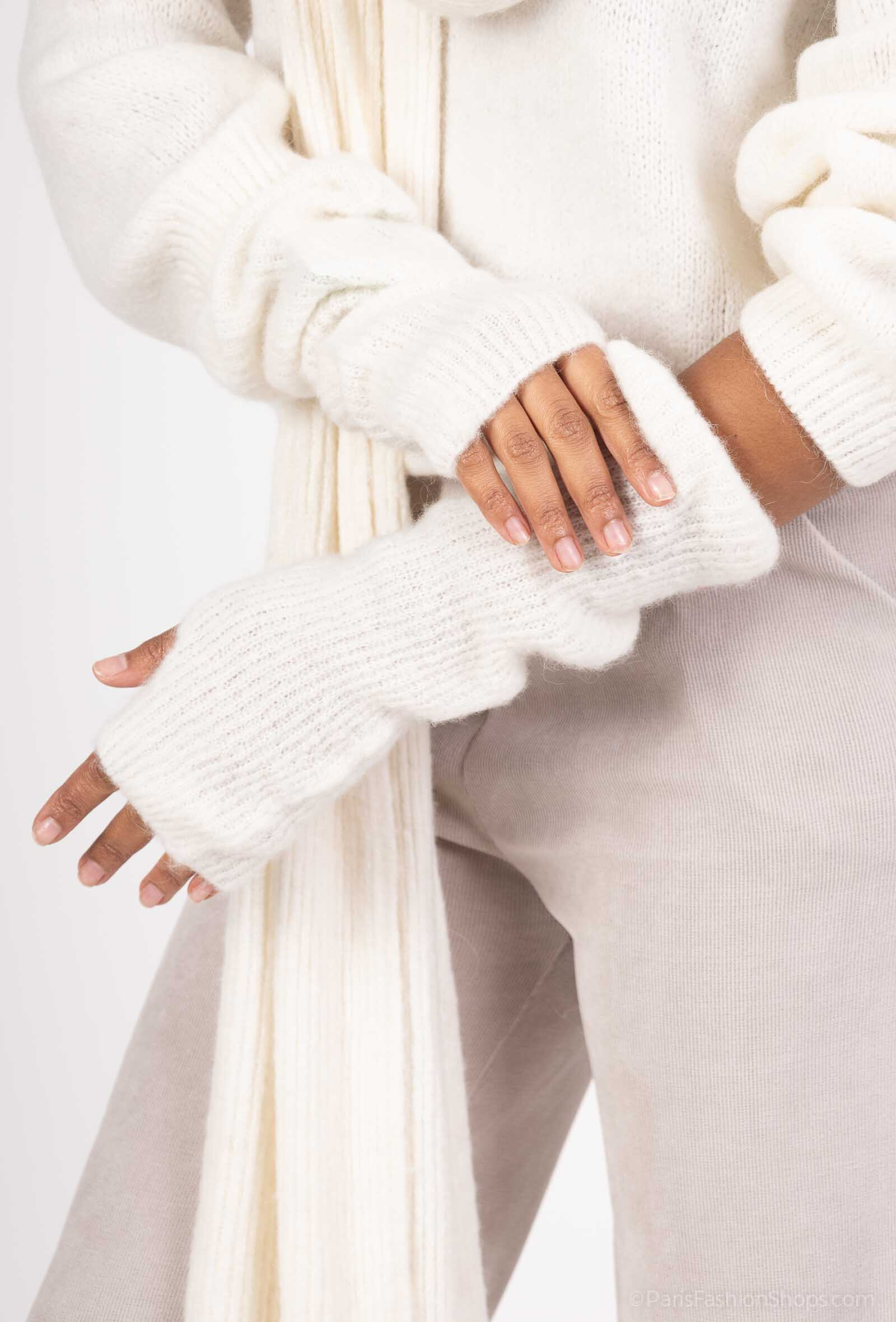 Mayorista For Her Paris - Guantes de malla baby alpaca