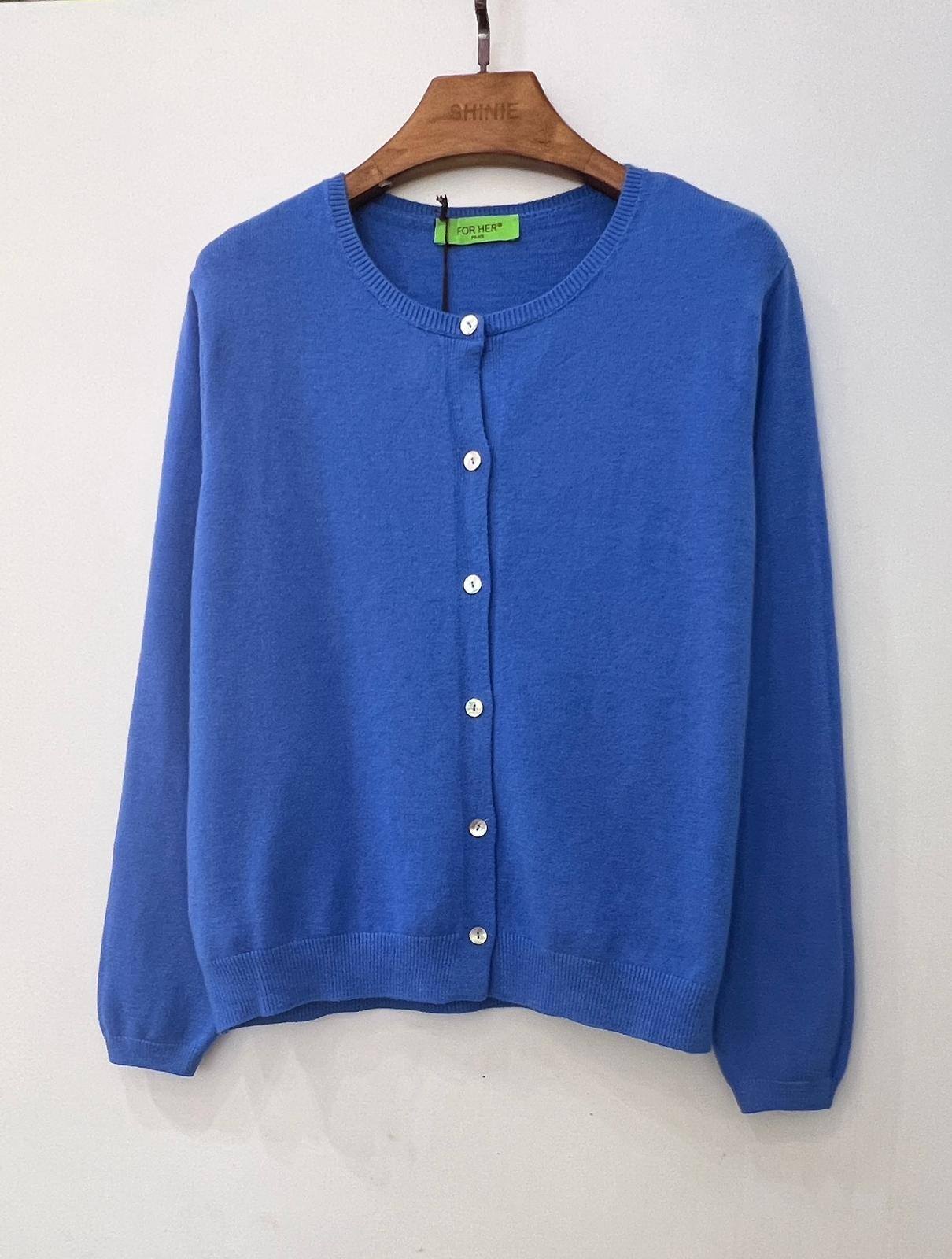Großhändler For Her Paris Grande Taille - Klassische Strickweste für Damen