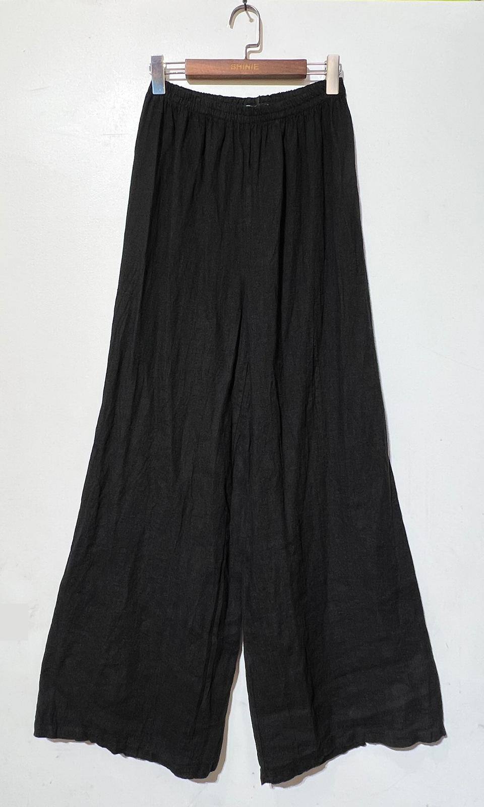 Wholesaler For Her Paris - 100% linen pants with elastic waistband natural elegance