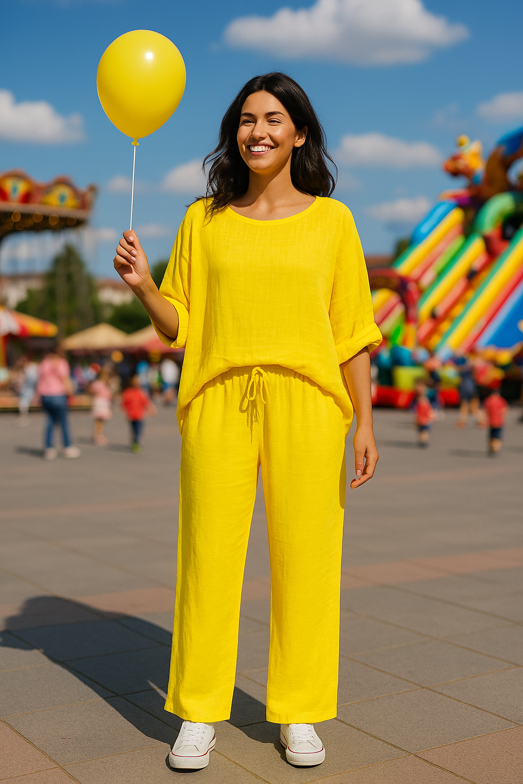 Mayorista For Her Paris - Pantalones de fluido une en 100% algodón