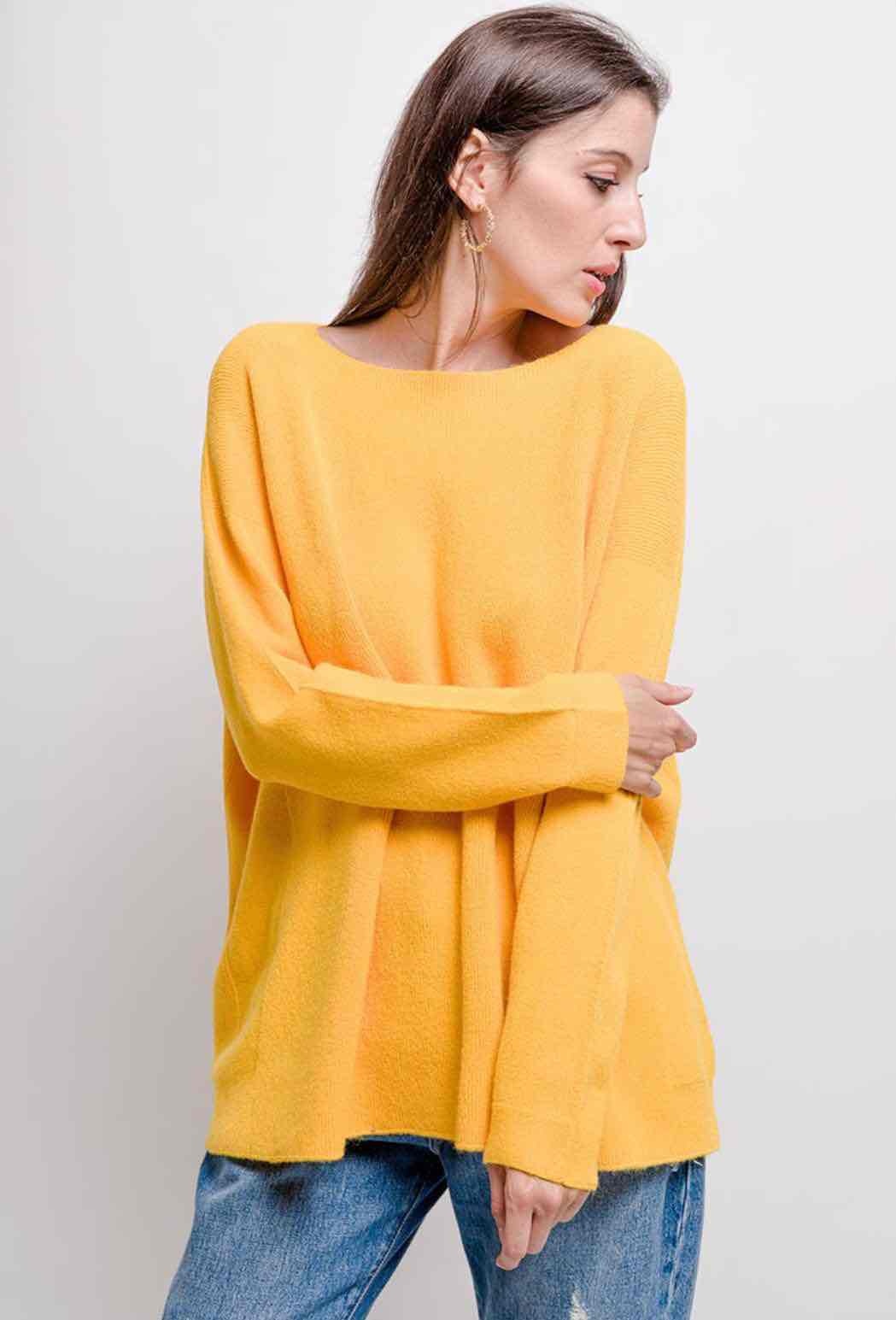 Wholesaler For Her Paris - Round-neck oversized knit top