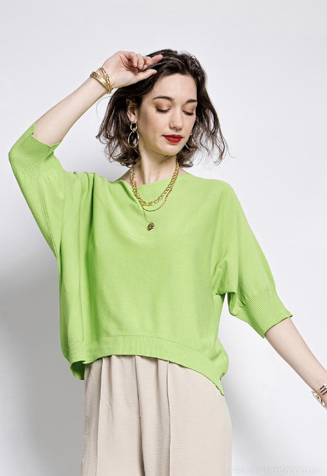 Wholesaler For Her Paris - Round neck oversized top